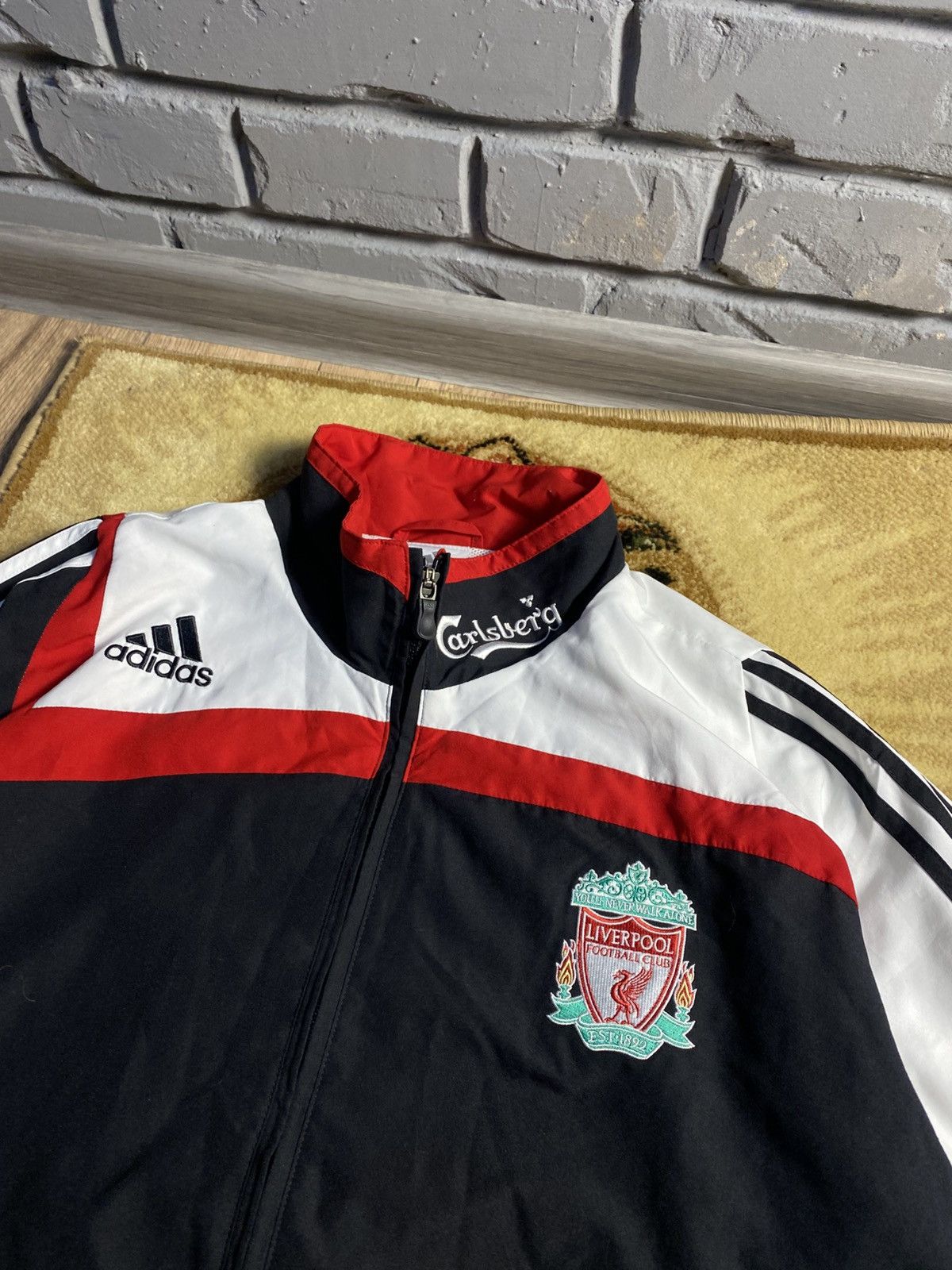 Adidas Vintage Adidas Liverpool Football Track Top Mens Sz L Size US L / EU 52-54 / 3 - 2 Thumbnail