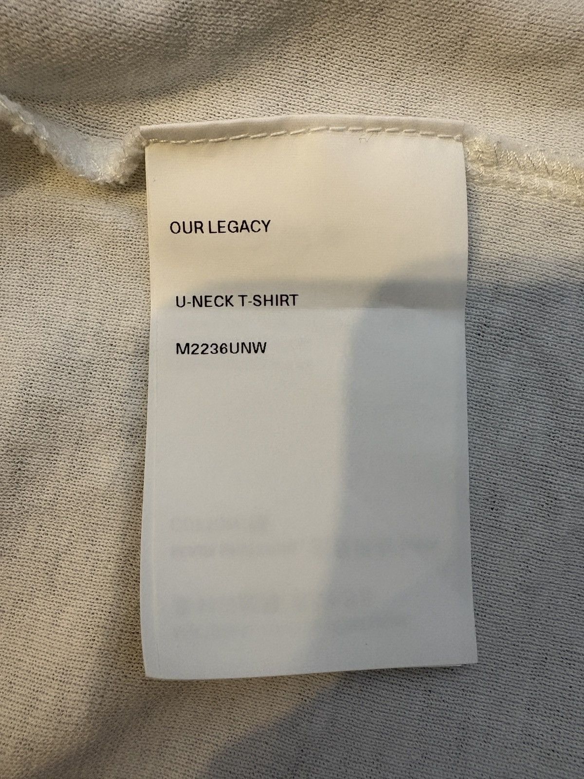 Our Legacy U-Neck T-Shirt Size US M / EU 48-50 / 2 - 4 Thumbnail