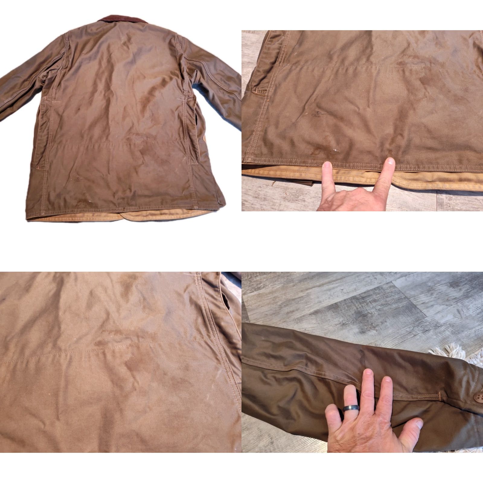 Vintage VINTAGE American Field Chore Jacket Workwear 1940s Brown Cotton M/L? Mens Size US M / EU 48-50 / 2 - 11 Thumbnail