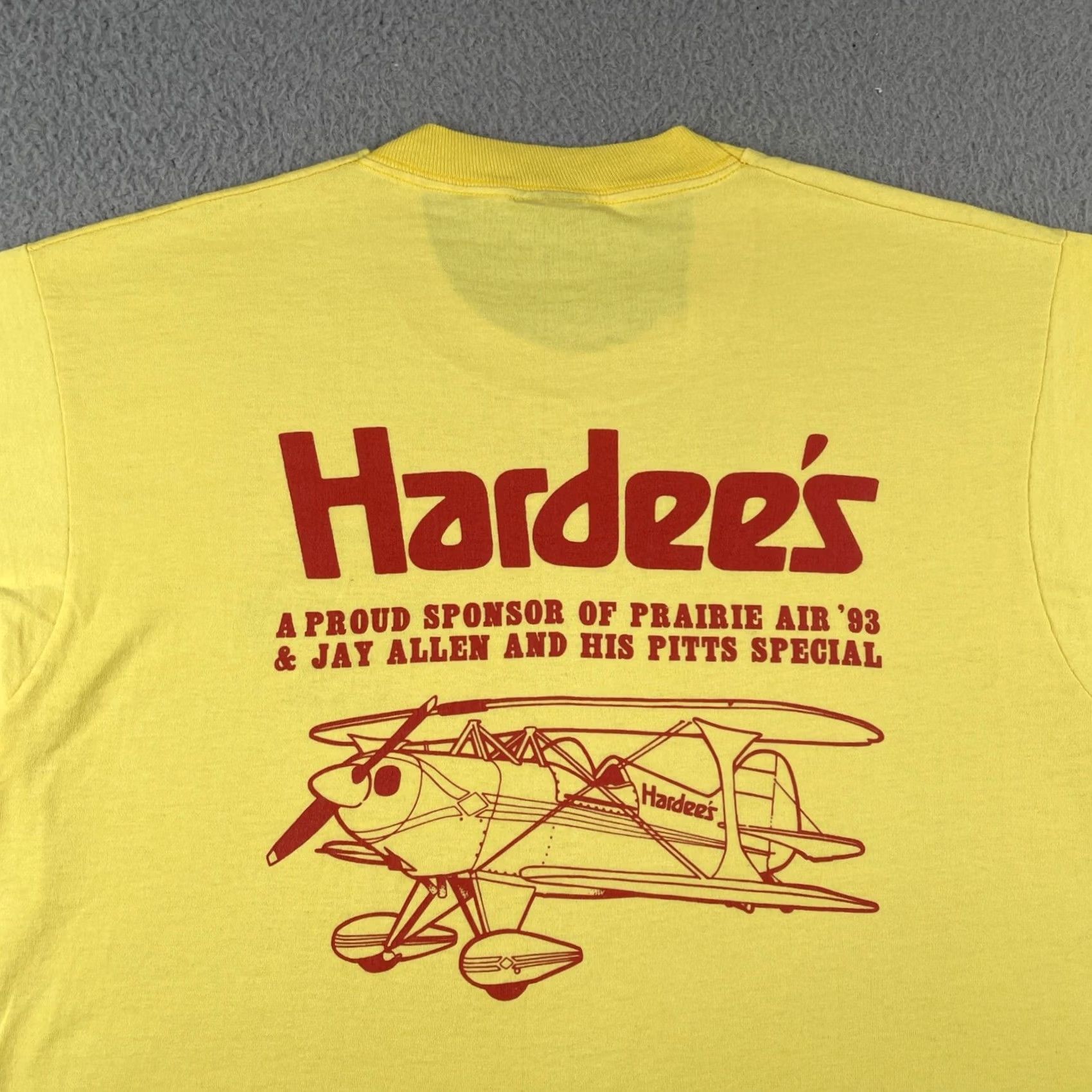 Vintage VINTAGE FOTL T-Shirt USA 1993 90s Flying Yellow Crew Neck Short Sleeve Large L Men Bloomington Ill Made In USA Prairie Air Show Size US L / EU 52-54 / 3 - 2 Thumbnail