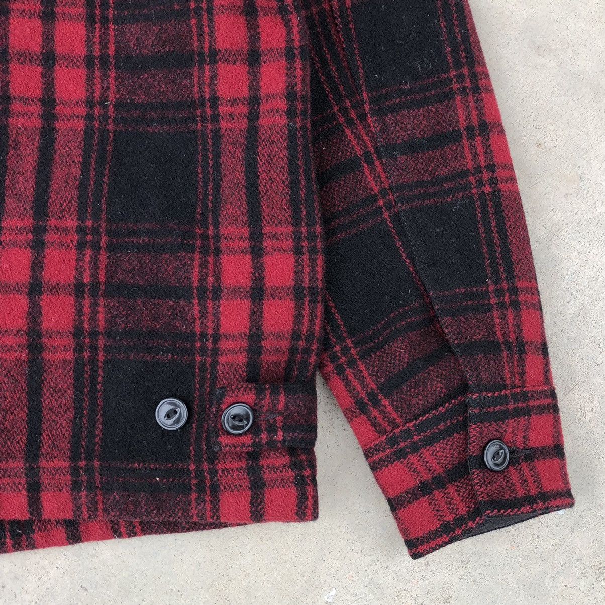 Japanese Brand Back Number Wool Jacket Red Plaid Tartan Jacket Size US L / EU 52-54 / 3 - 9 Thumbnail