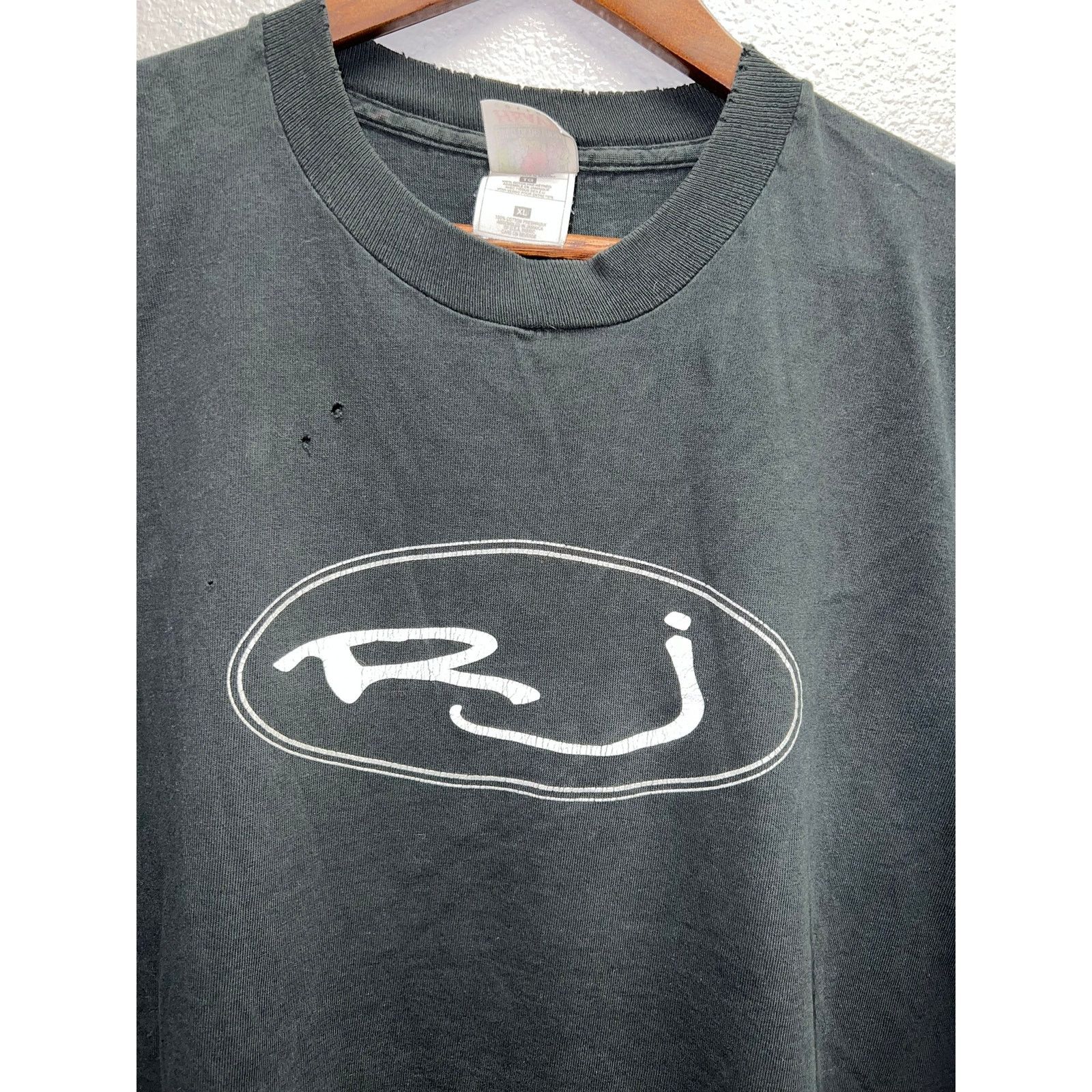 Fruit Of The Loom Vintage Get Your Fix Shirt RJ Band Concert Tour Black 90s XL Size US XL / EU 56 / 4 - 2 Thumbnail