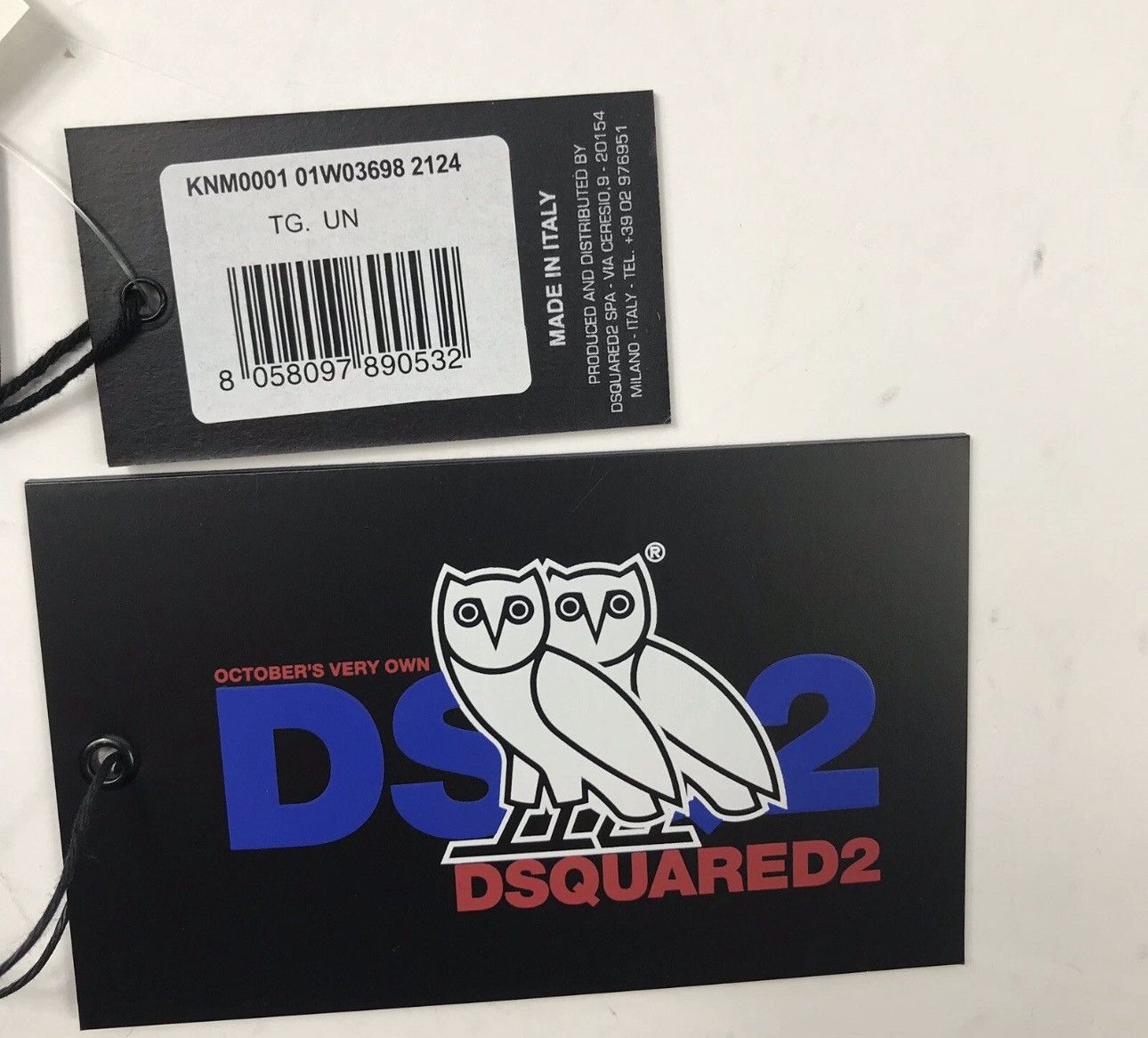 Dsquared2 X DRAKE OVO CAPSULE EMBELLISHED WOOL KNIT BEANIE Size ONE SIZE - 3 Thumbnail