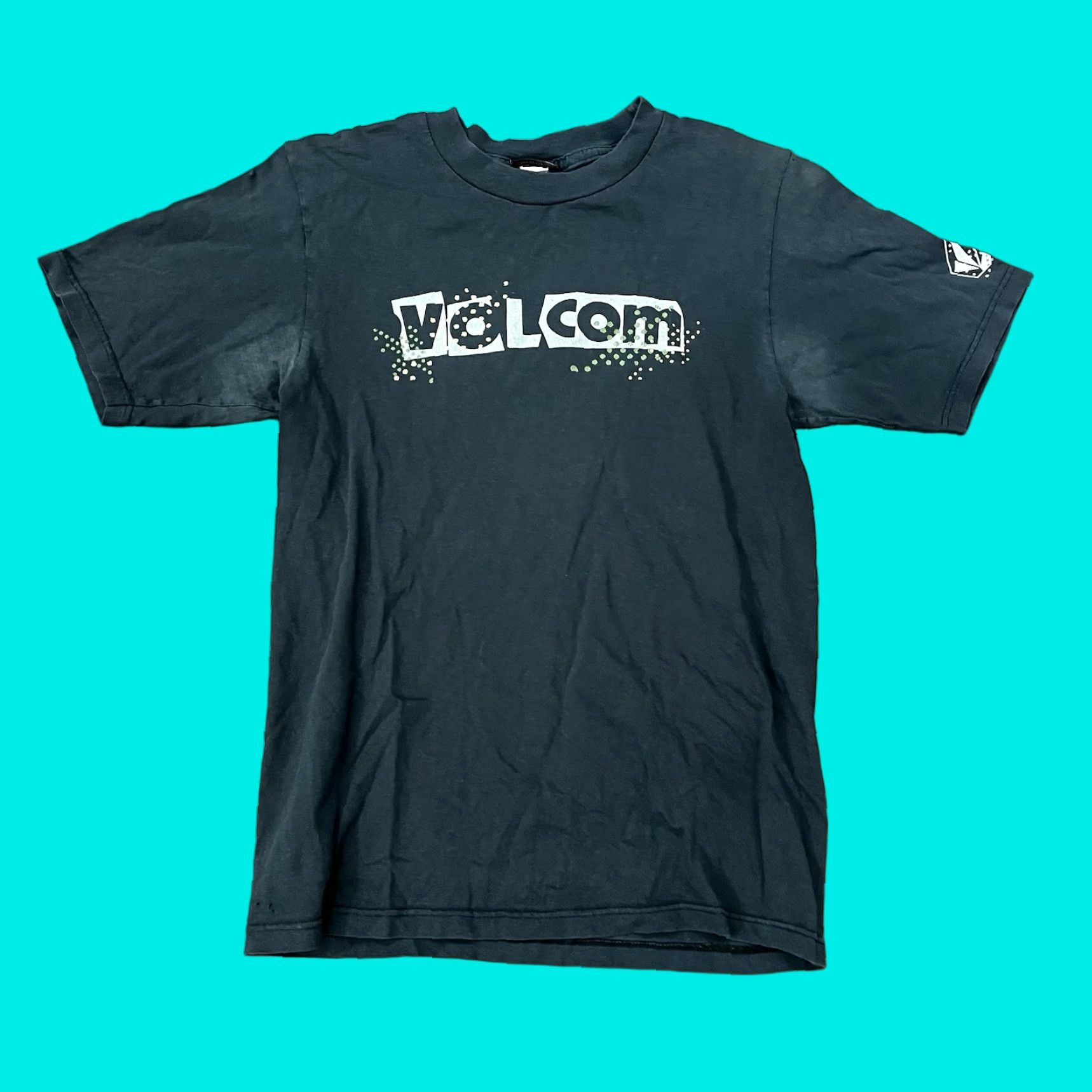 Volcom VINTAGE Volcom Shirt T-Shirt Mens Small Blue Graphic Print 90s Grunge Skate Stone Surf Tee Size US S / EU 44-46 / 1 - 1 Thumbnail