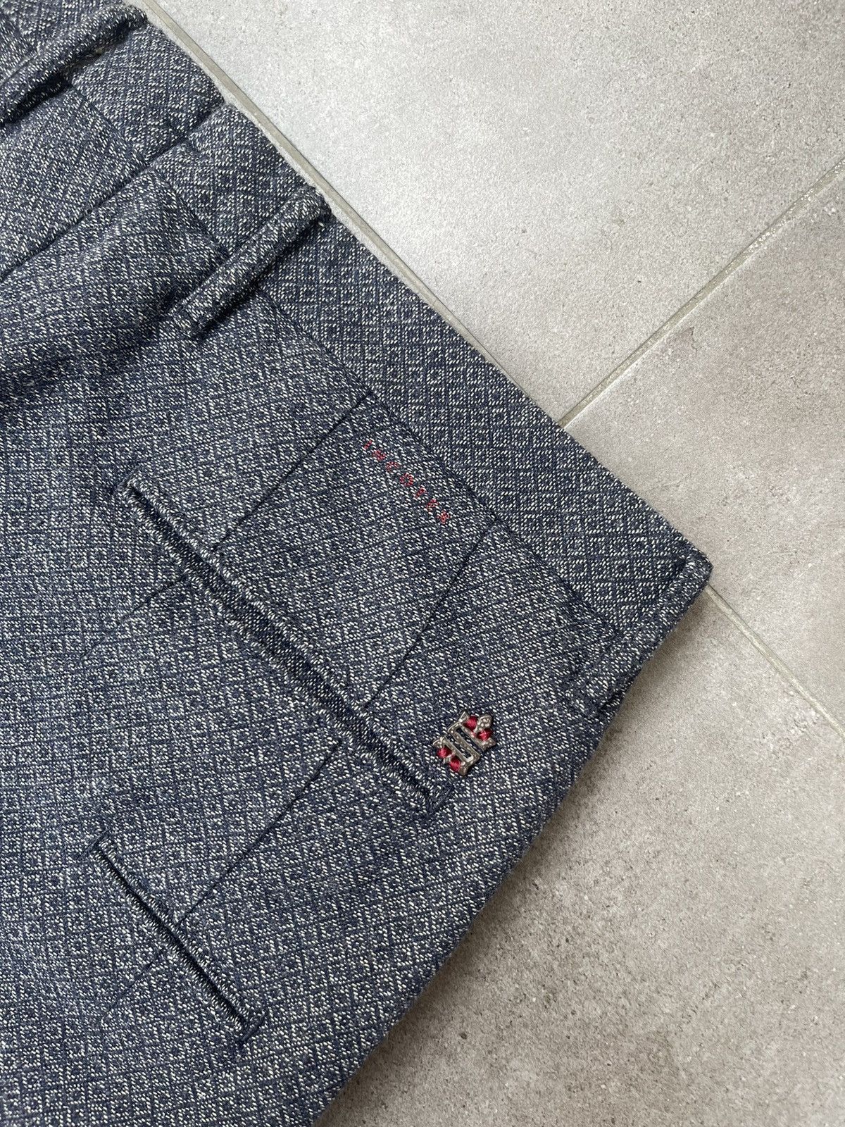 Incotex Incotex Formal Casual Grey White Wool Casual Pants Size US 34 / EU 50 - 13 Thumbnail