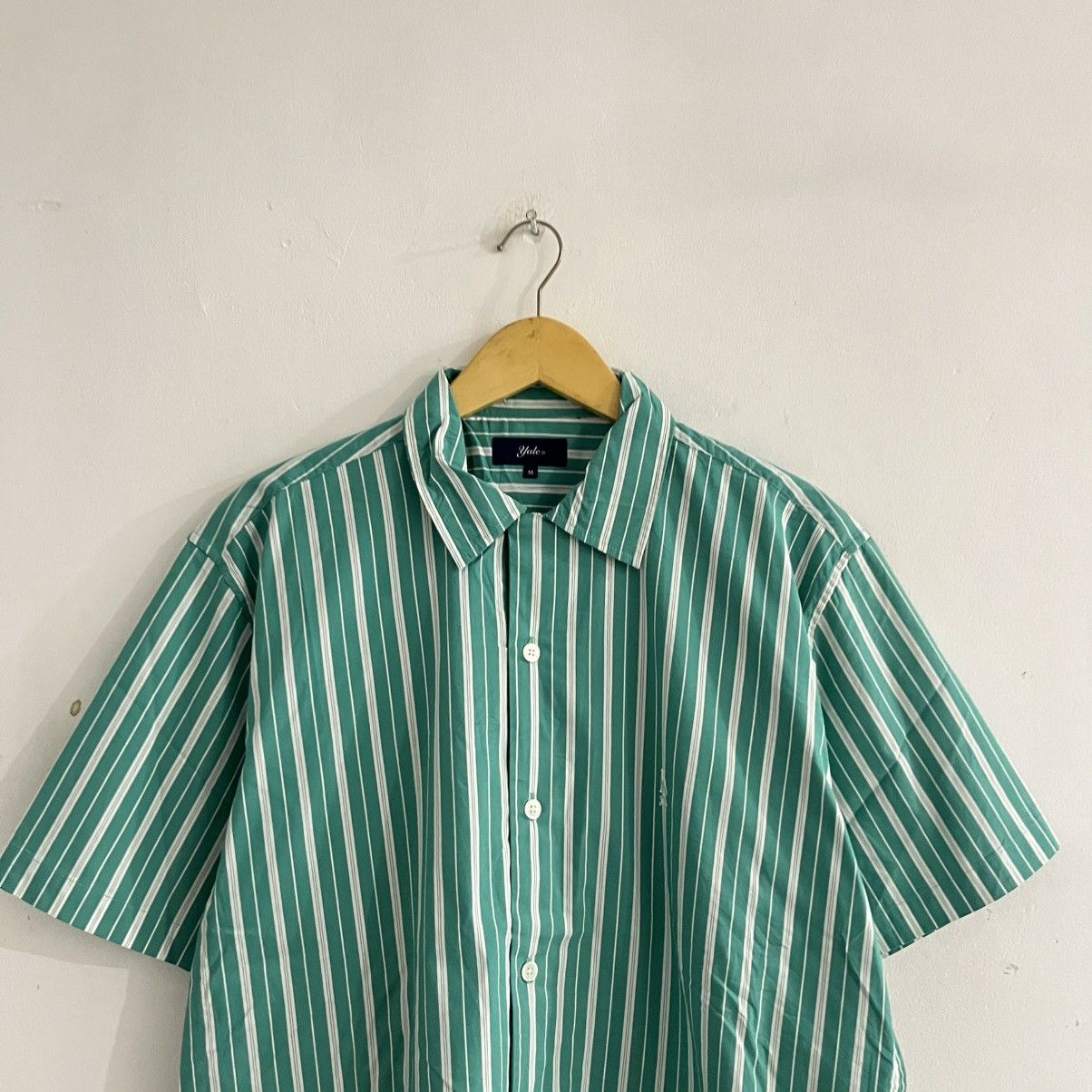 Issey Miyake Yale - Striped Short Sleeve Shirt Size US M / EU 48-50 / 2 - 2 Thumbnail