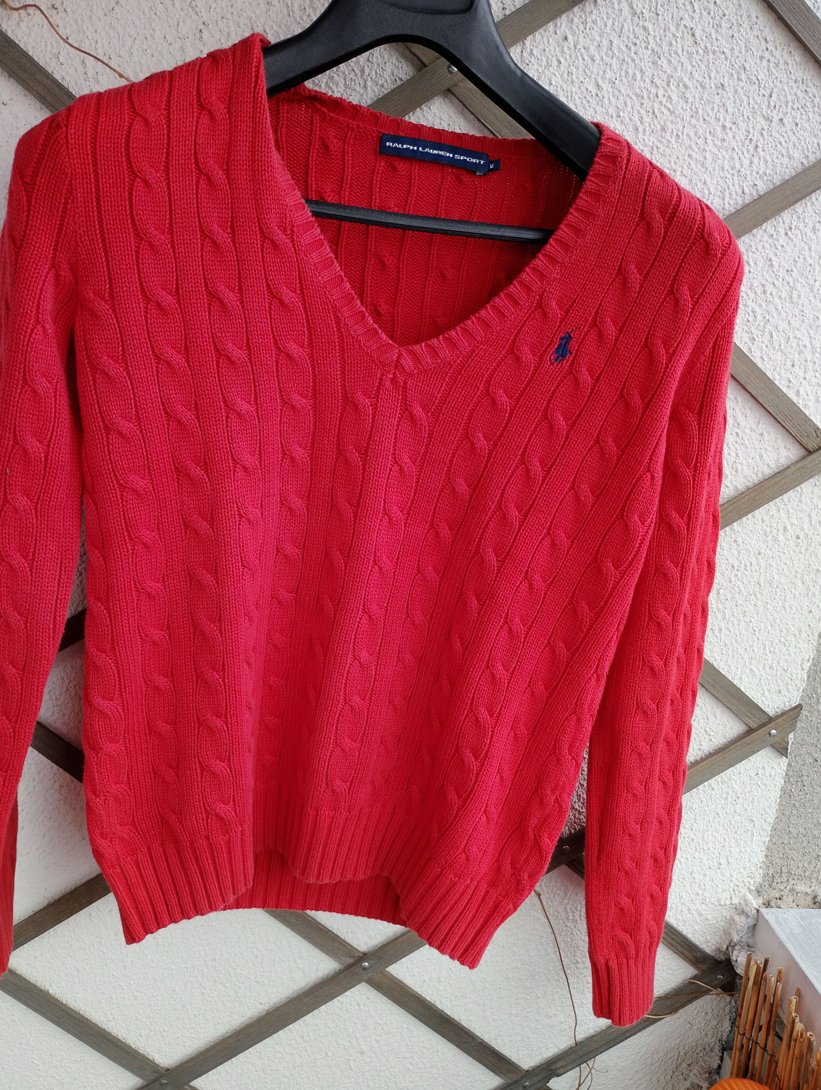 Ralph Lauren Sport Ralph Lauren Sport V-neck Cable Knit Jumper Sweater Size M / US 6-8 / IT 42-44 - 2 Thumbnail