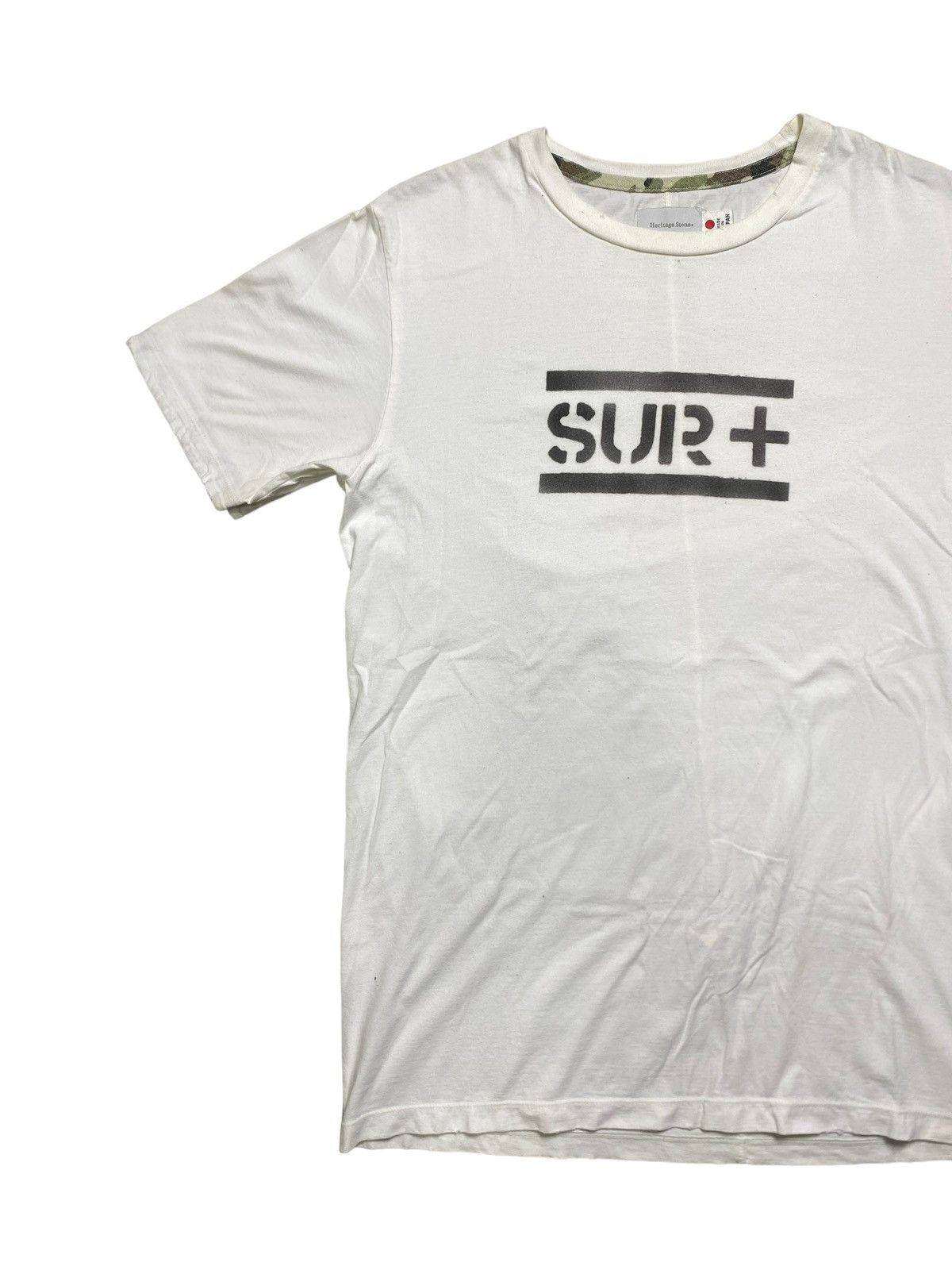 Vintage VINTAGE HERITAGE STONE JAPANESE BRAND SUR+ SPELLOUT TEE Size US M / EU 48-50 / 2 - 4 Thumbnail