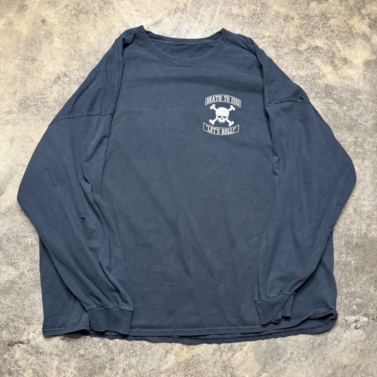 Vintage vintage death to isis army baggy longsleeve tshirt Size US XXL / EU 58 / 5 - 3 Thumbnail