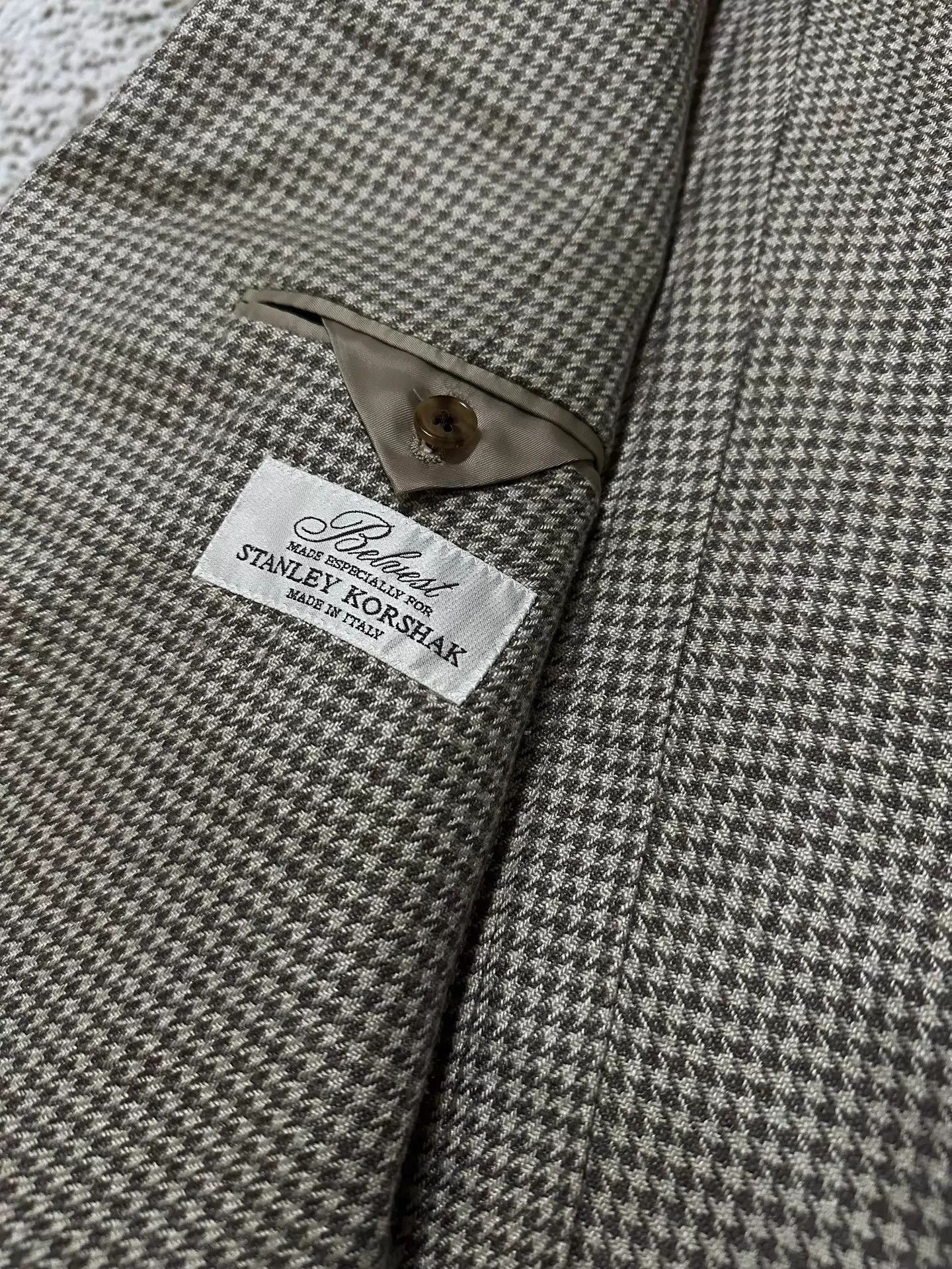 Belvest Belvest Cashmere Silk Houndstooth Blazer (SK Excl) Italy Size US L / EU 52-54 / 3 - 3 Thumbnail