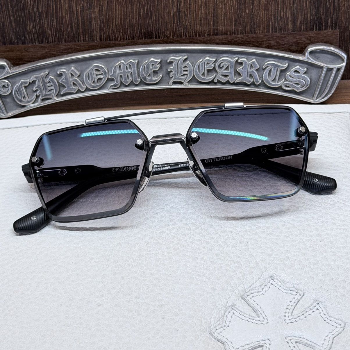Chrome Hearts Chrome Hearts GITTERDUN 1/1 Sunglasses Size ONE SIZE - 1 Thumbnail