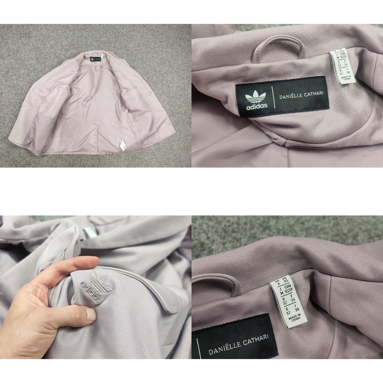 Adidas Adidas Danielle Cathari Limited edition lavender asymmetric Blazer jacket Size M / US 6-8 / IT 42-44 - 10 Thumbnail
