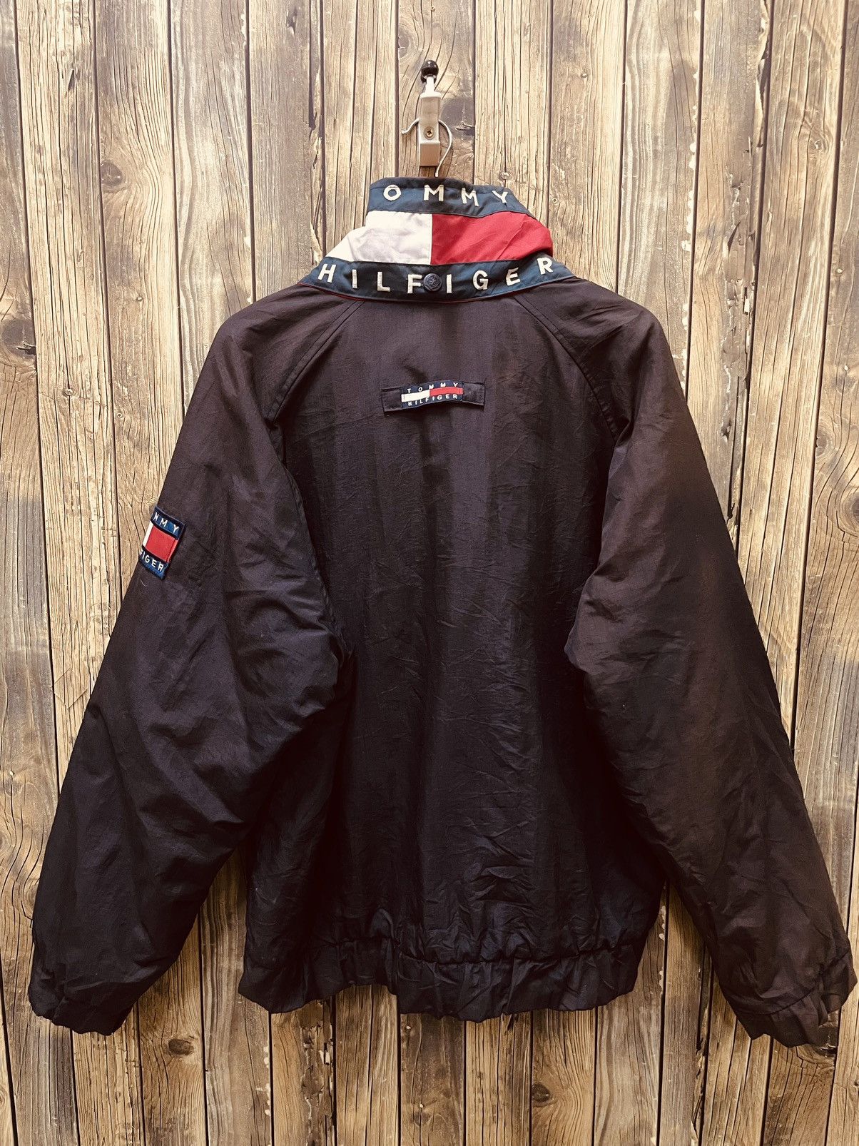 Tommy Hilfiger × Vintage Vintage Tommy Hilfiger Yellow / red / blue jacket Size US L / EU 52-54 / 3 - 7 Thumbnail