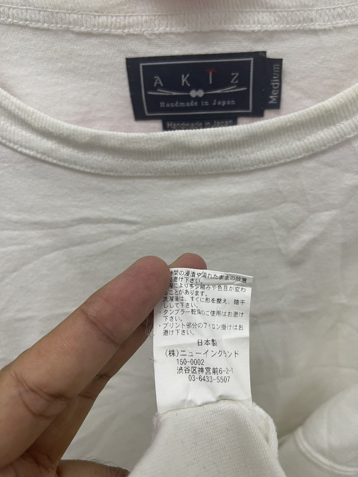 Handmade Rare AKIZ Handmade in Japan White Brand Designer Size US M / EU 48-50 / 2 - 5 Thumbnail