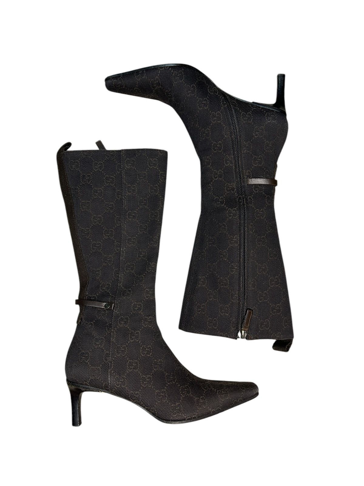 Gucci × Tom Ford Monogram Boots Size US 6.5 / IT 36.5 - 4 Thumbnail