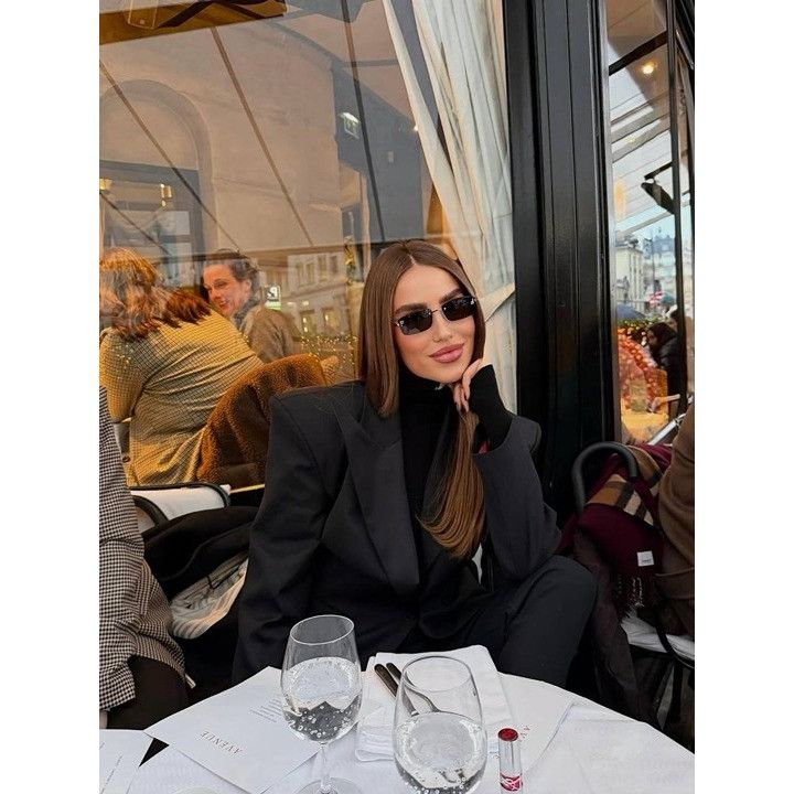 Fendi Fendi FE4172US 16J Sunglasses Silver Rectangle Frame, Red Size ONE SIZE - 2 Thumbnail