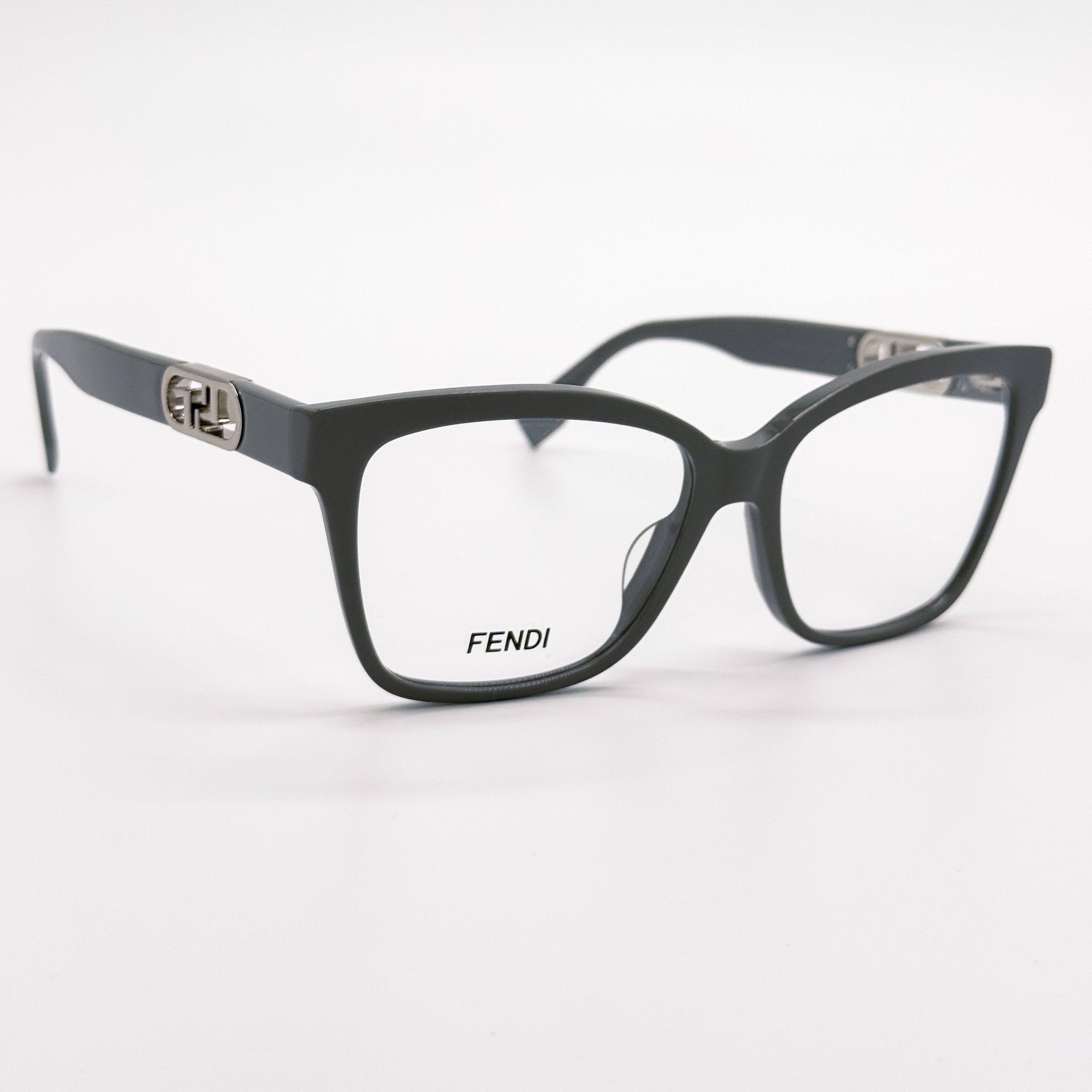 Fendi NEW FENDI FE50025I 020 SHINY GREY UNISEX EYEGLASSES FENDI Size ONE SIZE - 4 Thumbnail