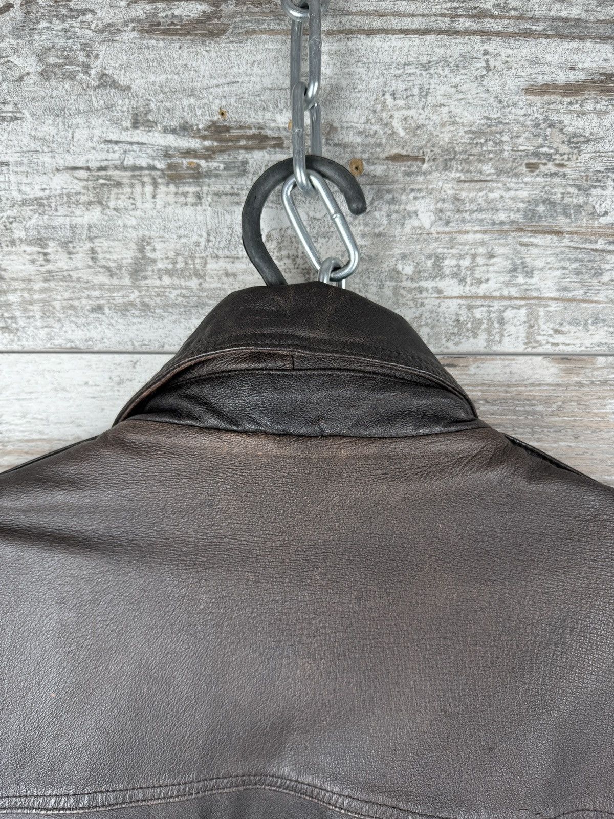 Other Mens Vintage brown George Leather bombers jacket y2k rare Size US XL / EU 56 / 4 - 14 Thumbnail