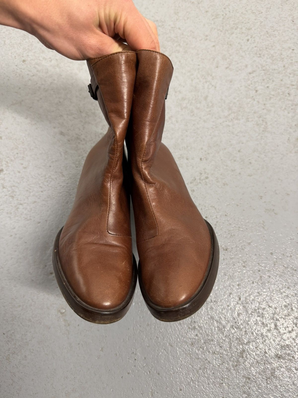 A.F. Vandevorst A.F.Vandevorst Leather Ankle Boots Size US 9 / IT 39 - 4 Thumbnail