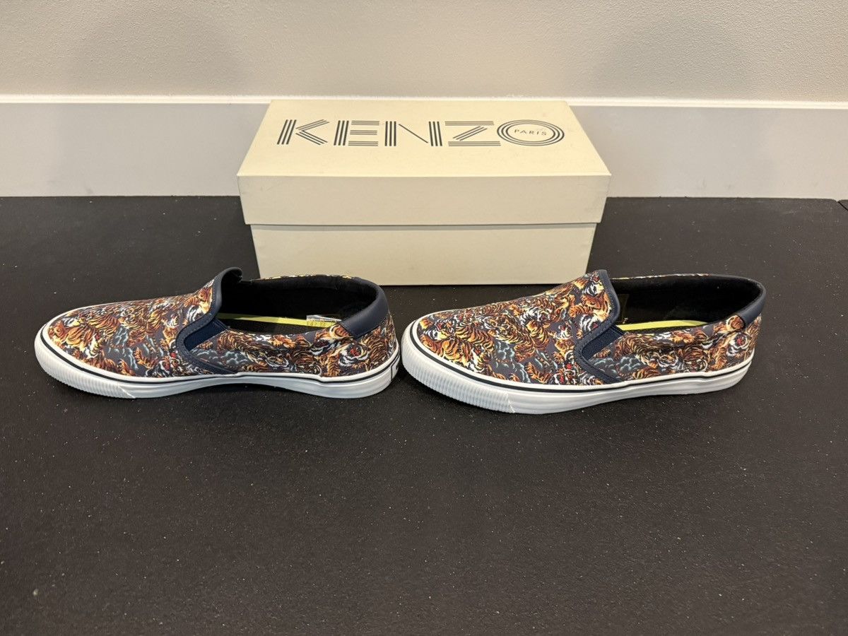 Kenzo Kenzo Paris Velvet E17 Canvas Flying Tiger Slip On Shoes Size US 11.5 / EU 44-45 - 7 Thumbnail
