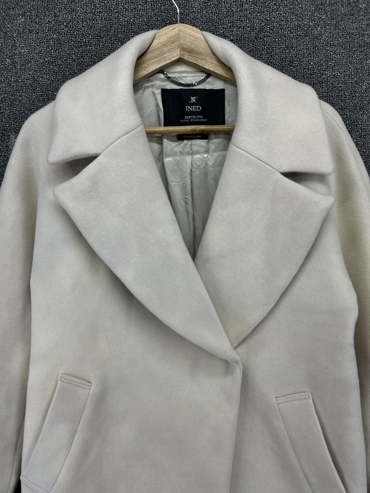 Yohji Yamamoto Vintage Yohji Yamamoto Ined Wool Long Jacket Size S / US 4 / IT 40 - 5 Thumbnail