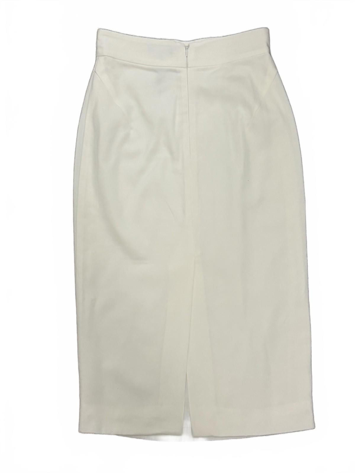 Other RAOUL Pencil Skirt with Back Slit in Ivory (US 2) Size 26" / US 2 / IT 38 - 2 Thumbnail