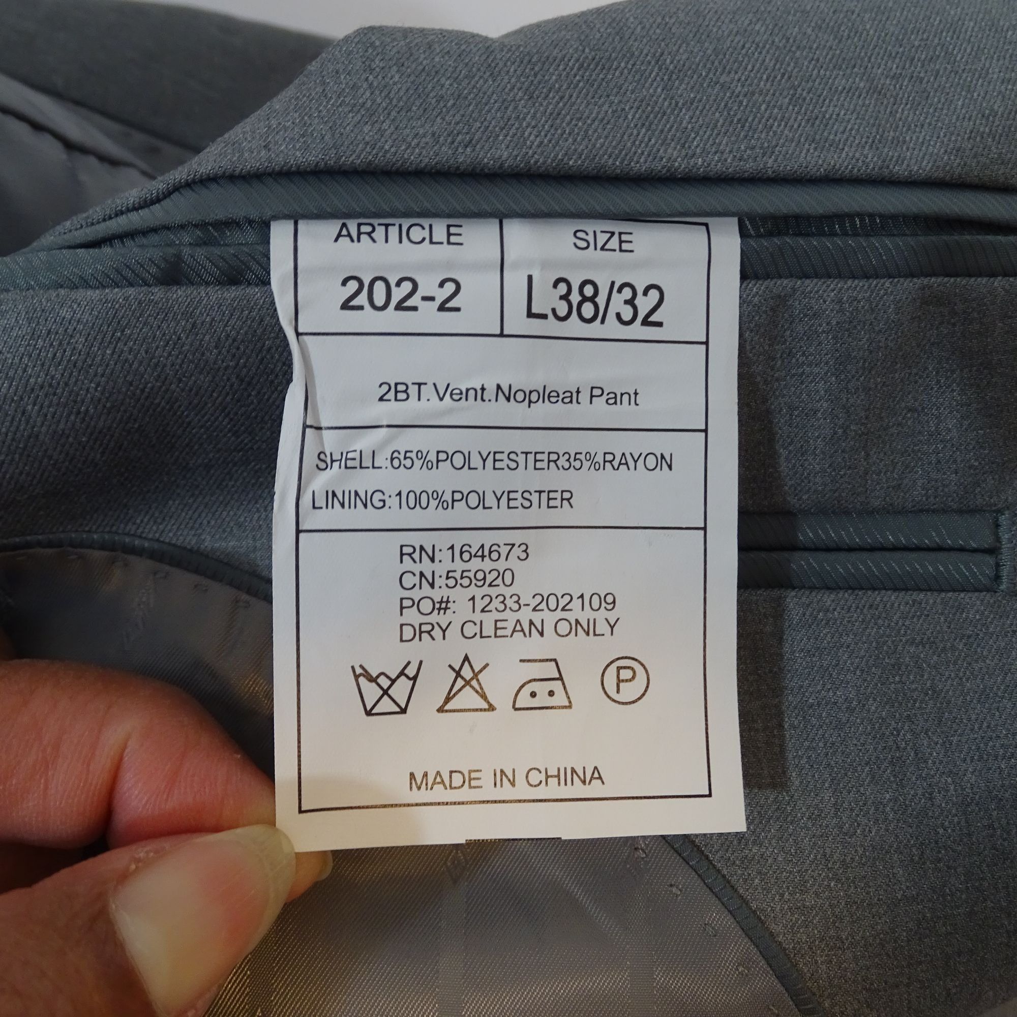 Other Renoir Men Gray 2-Button Suit Jacket Size 38 LONG Classic Size 38L - 12 Thumbnail