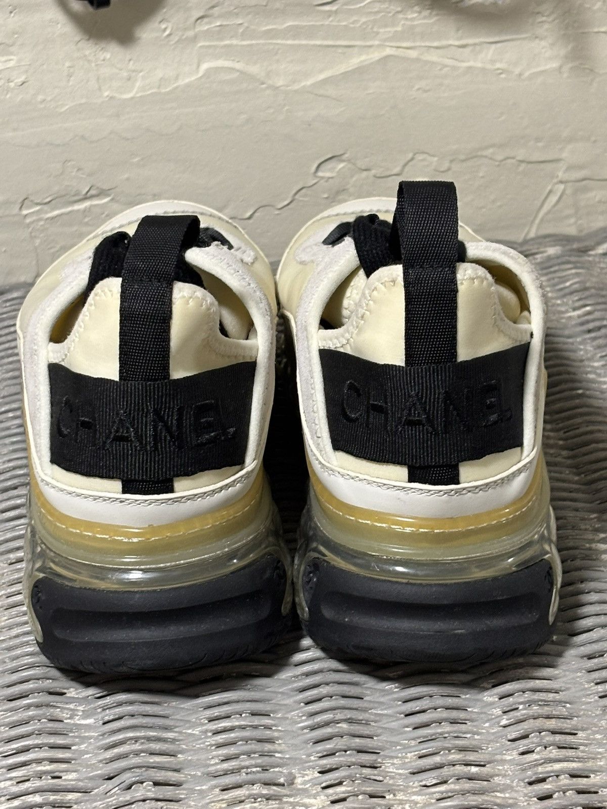 Chanel New Women’s Chanel Athletic Shoes w/ gold logo Size Size US 6.5 / IT 36.5 - 10 Thumbnail