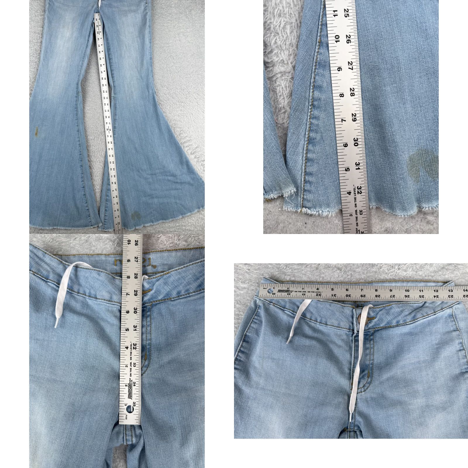 Vintage Wild Fable Jeans Juniors Blue Denim High Rise Flare 27x33 Regular 5-Pocket Cotton Blend 90s Womens Jeans Size 25" / US 0 / IT 36 - 8 Thumbnail