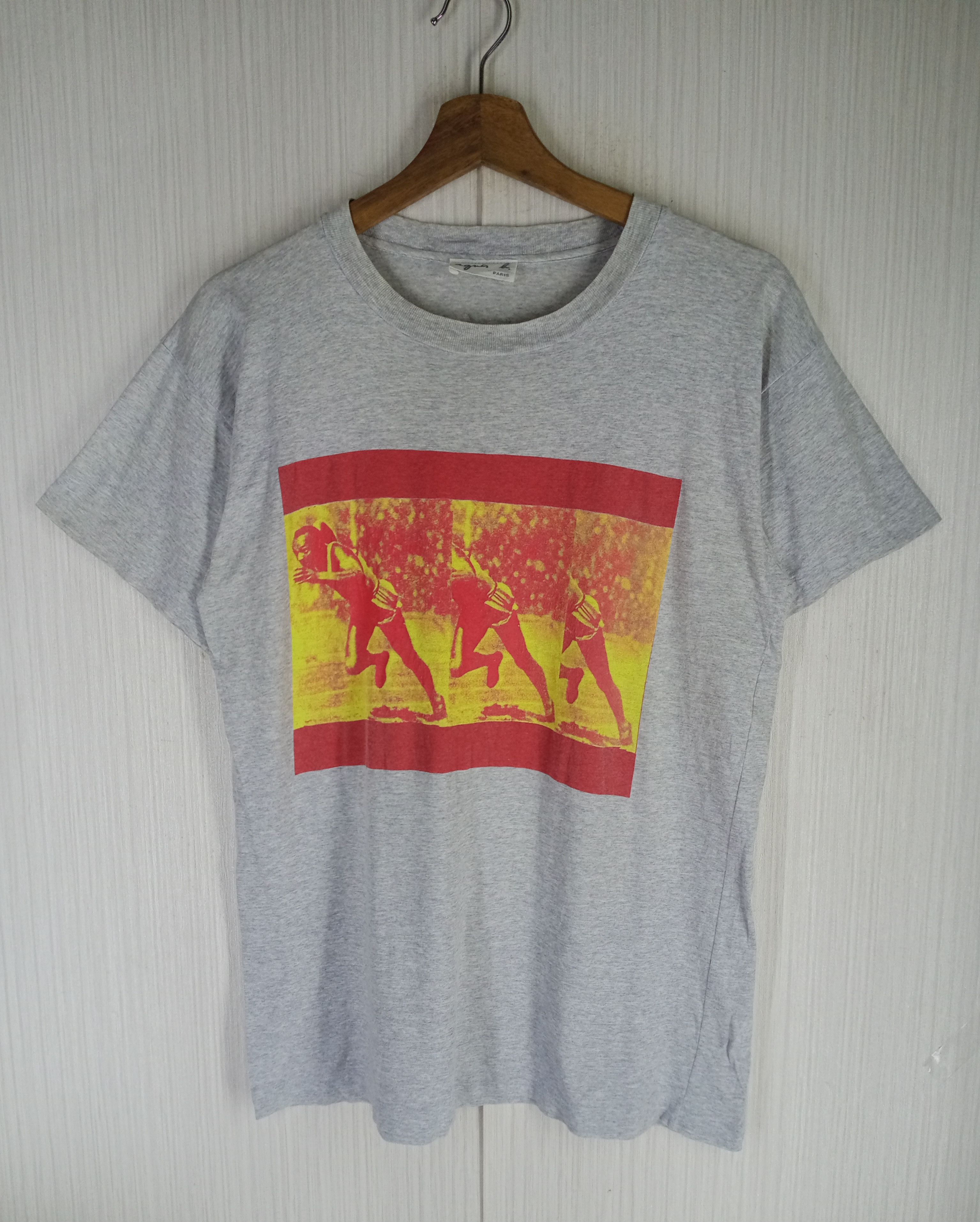 agnes b. Rare Vintage 1996 Agnes B. Rafael Gray Tshirt Size US M / EU 48-50 / 2 - 2 Thumbnail