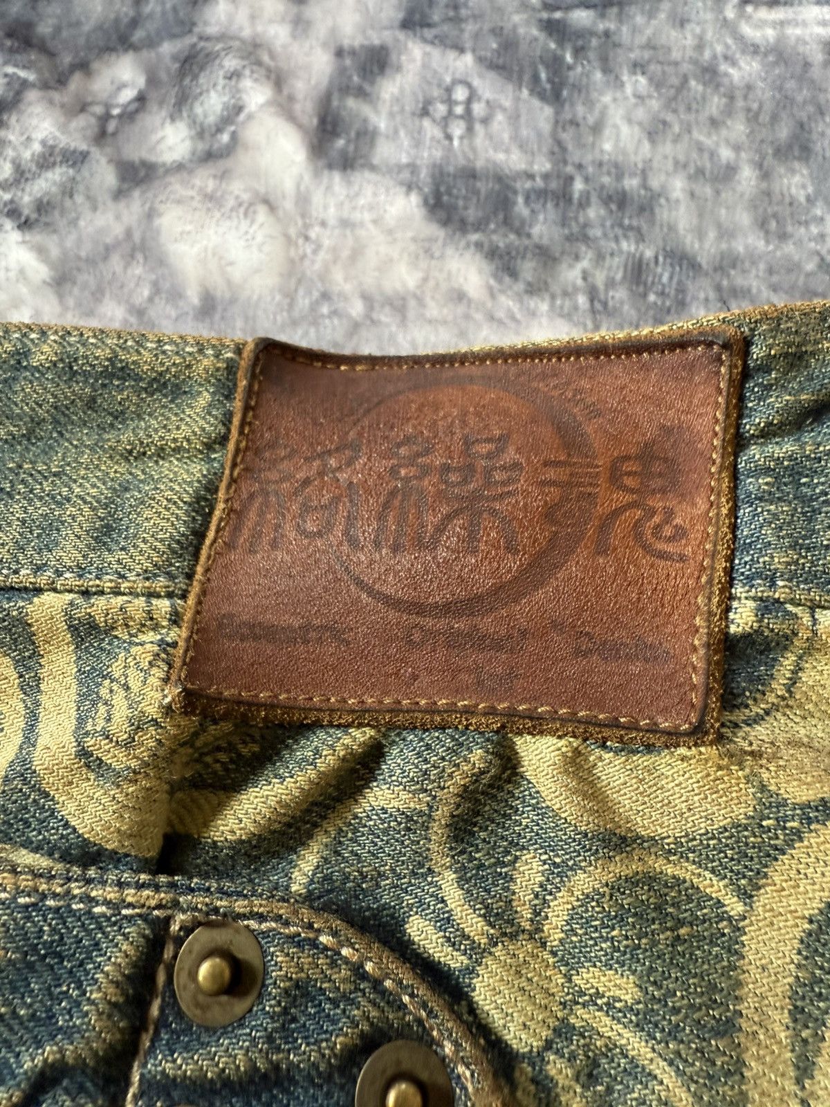 Blue Blue Japan × Japanese Brand × KOJIMA GENES Karakuri Japan Artisanal Double Pocket Mud Wash Baggy Jeans Size US 30 / EU 46 - 20 Thumbnail