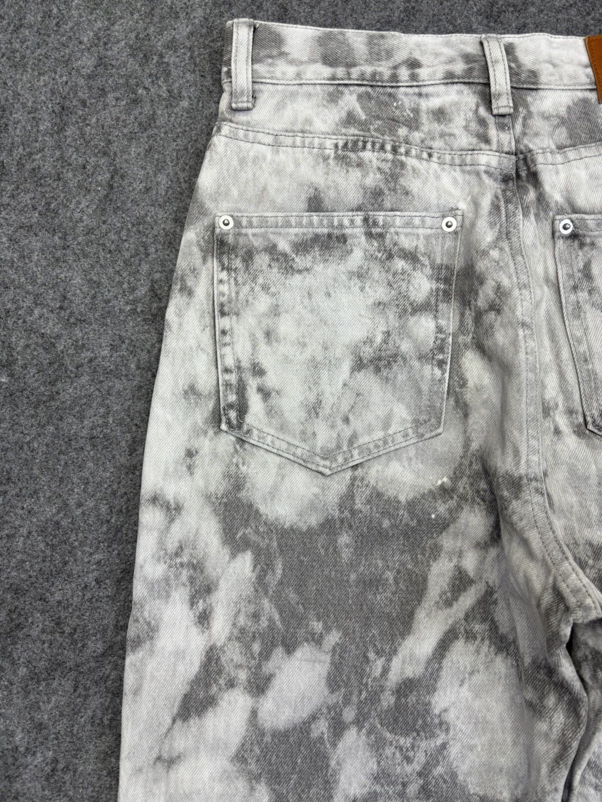 Japanese Brand Archival Page Boy Full Cloudy Fades Balloon Denim F831 Size US 27 - 8 Thumbnail