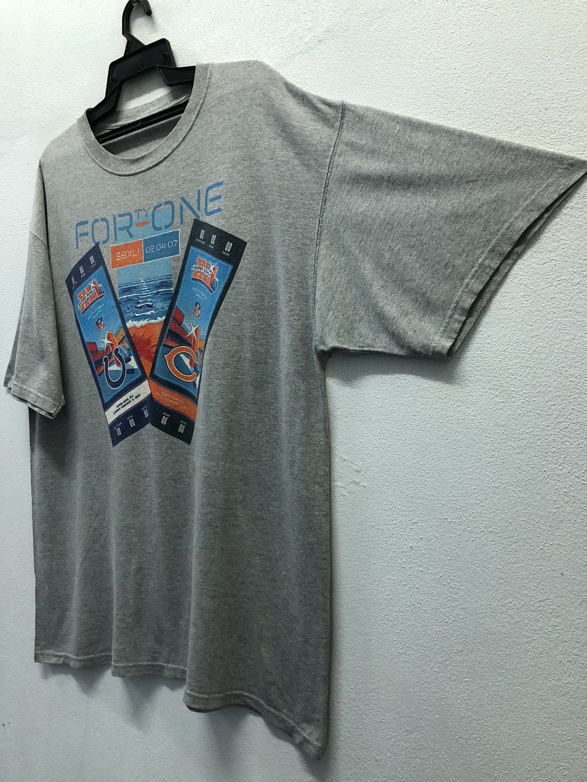 NFL Vintage NFL Super Bowl XLI For Ty One T-Shirt Size US XL / EU 56 / 4 - 5 Thumbnail