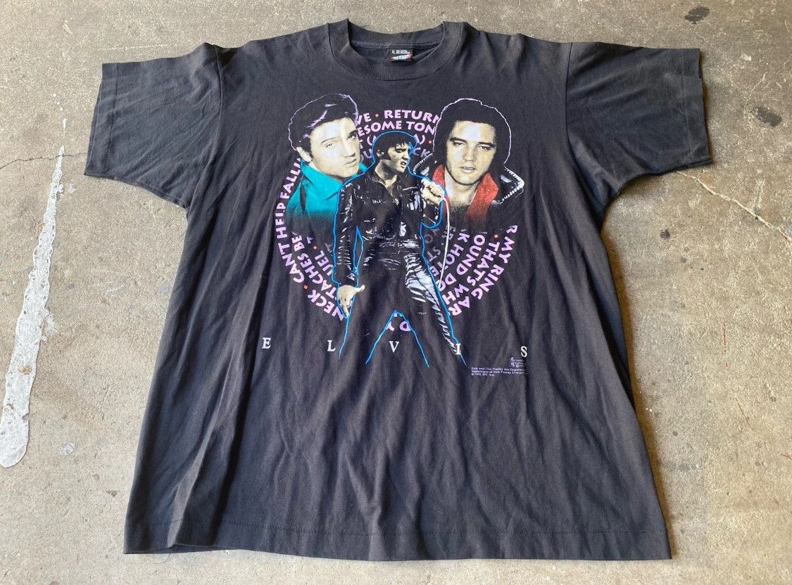 Band Tees Vintage Elvis Presley XL 1991 T Shirt Size US XL / EU 56 / 4 - 1 Thumbnail