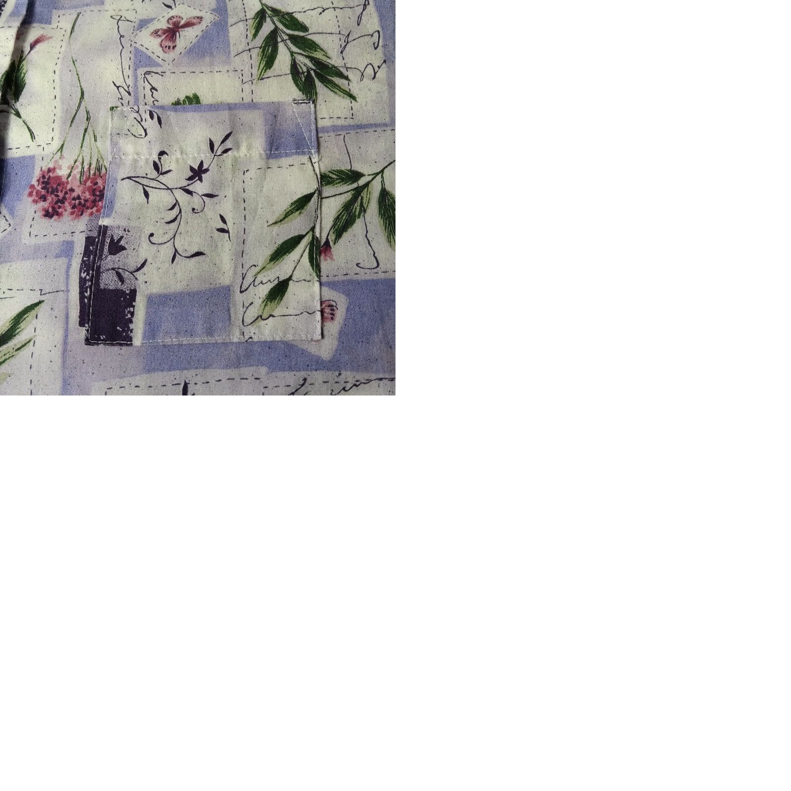 CO Top & Co Blouse XL Purple Lavender Floral Butterfly Nature Shirt Vintage WS19 Size XL / US 12-14 / IT 48-50 - 9 Thumbnail