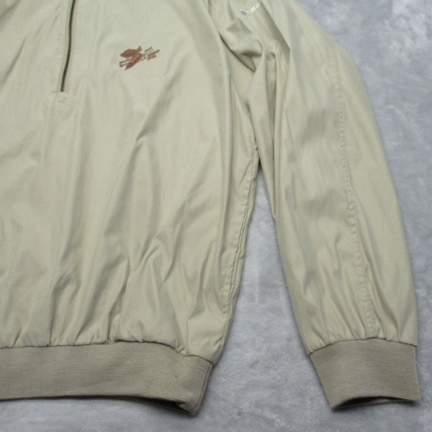 Weatherproof Weatherproof Jacket Men L Cream Knit Trim 1/4 Zip Solid Outdoor Golf Hiking Fall Winter Size US L / EU 52-54 / 3 - 4 Thumbnail