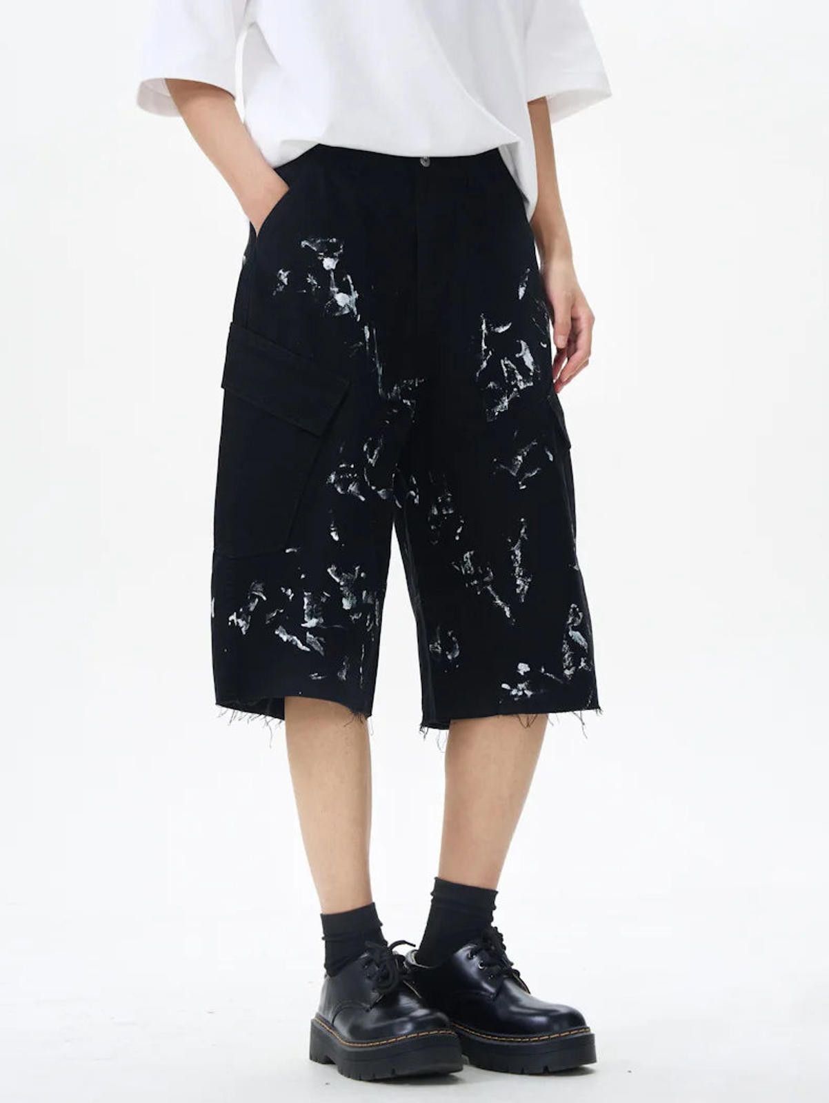 Other Paint Splash Raw Hem Jorts Size US 32 / EU 48 - 8 Thumbnail