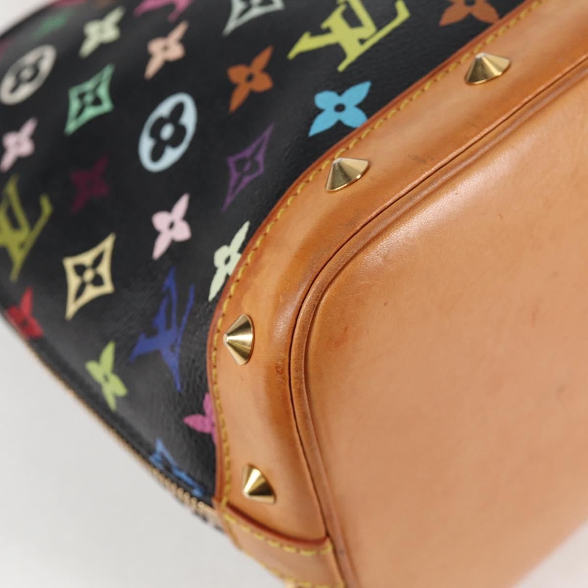 Louis Vuitton LOUIS VUITTON Monogram Multicolor Alma Hand Bag Black M92646 Size ONE SIZE - 15 Thumbnail
