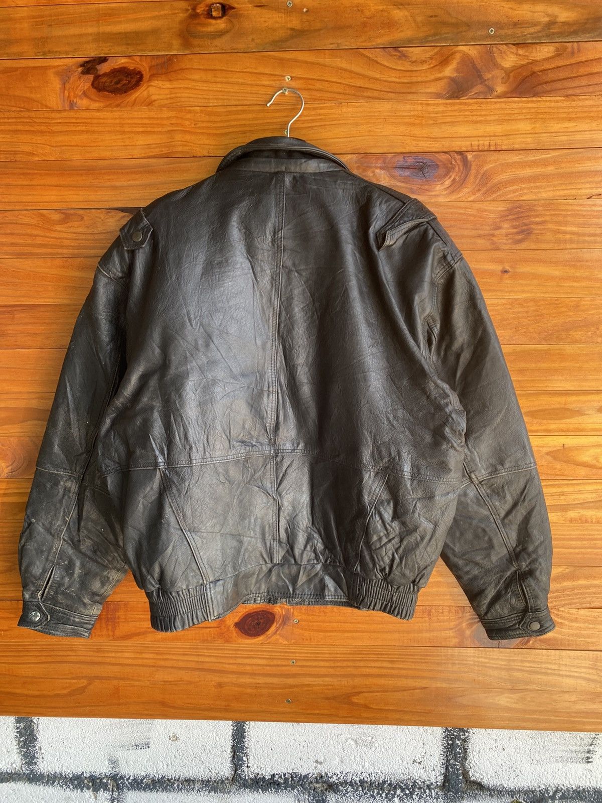 Vintage Vintage 1980s Bryant May Vallermosso Palestro Leather Jacket Size US L / EU 52-54 / 3 - 10 Thumbnail
