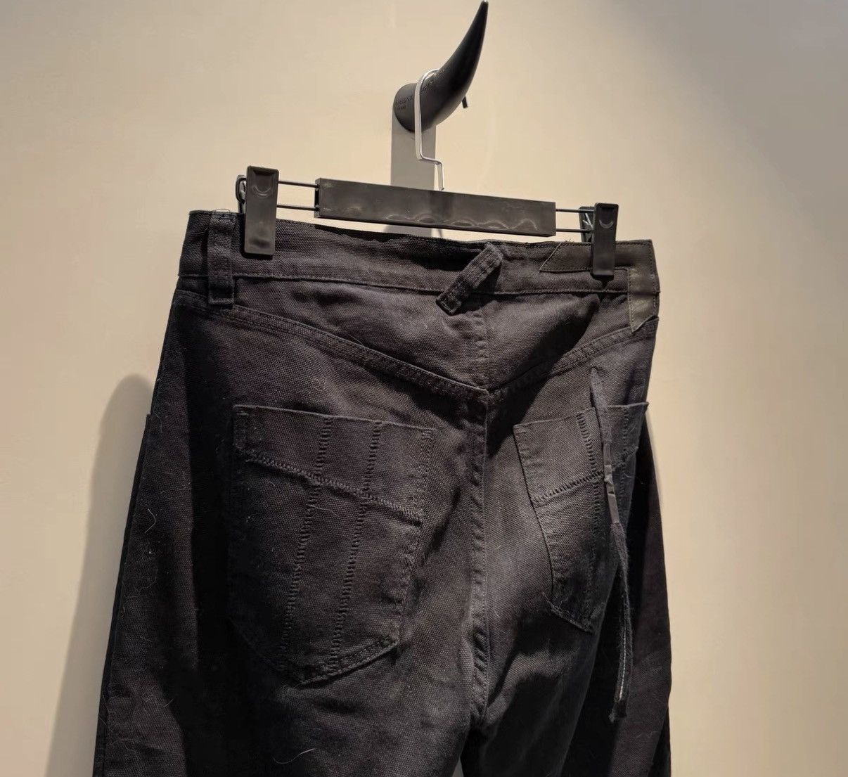 11 By Boris Bidjan Saberi (BBS) Rare Classic Waxed-Finish "Scimitar" Denim Pants Size US 34 / EU 50 - 4 Thumbnail