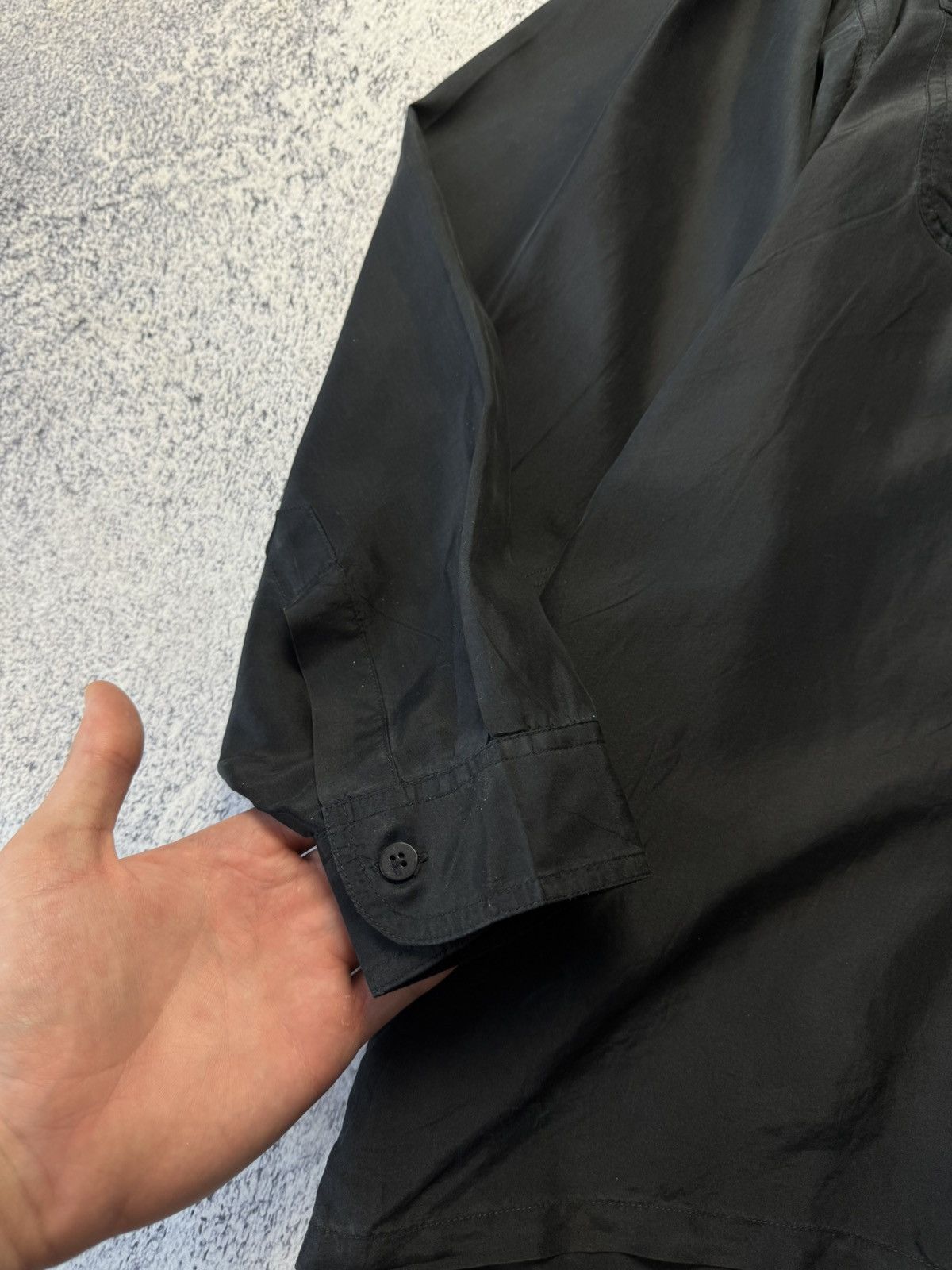 Other Vintage Pure Silk Black Shirt Button Up Y2K Japanese Size XL Size US XL / EU 56 / 4 - 12 Thumbnail