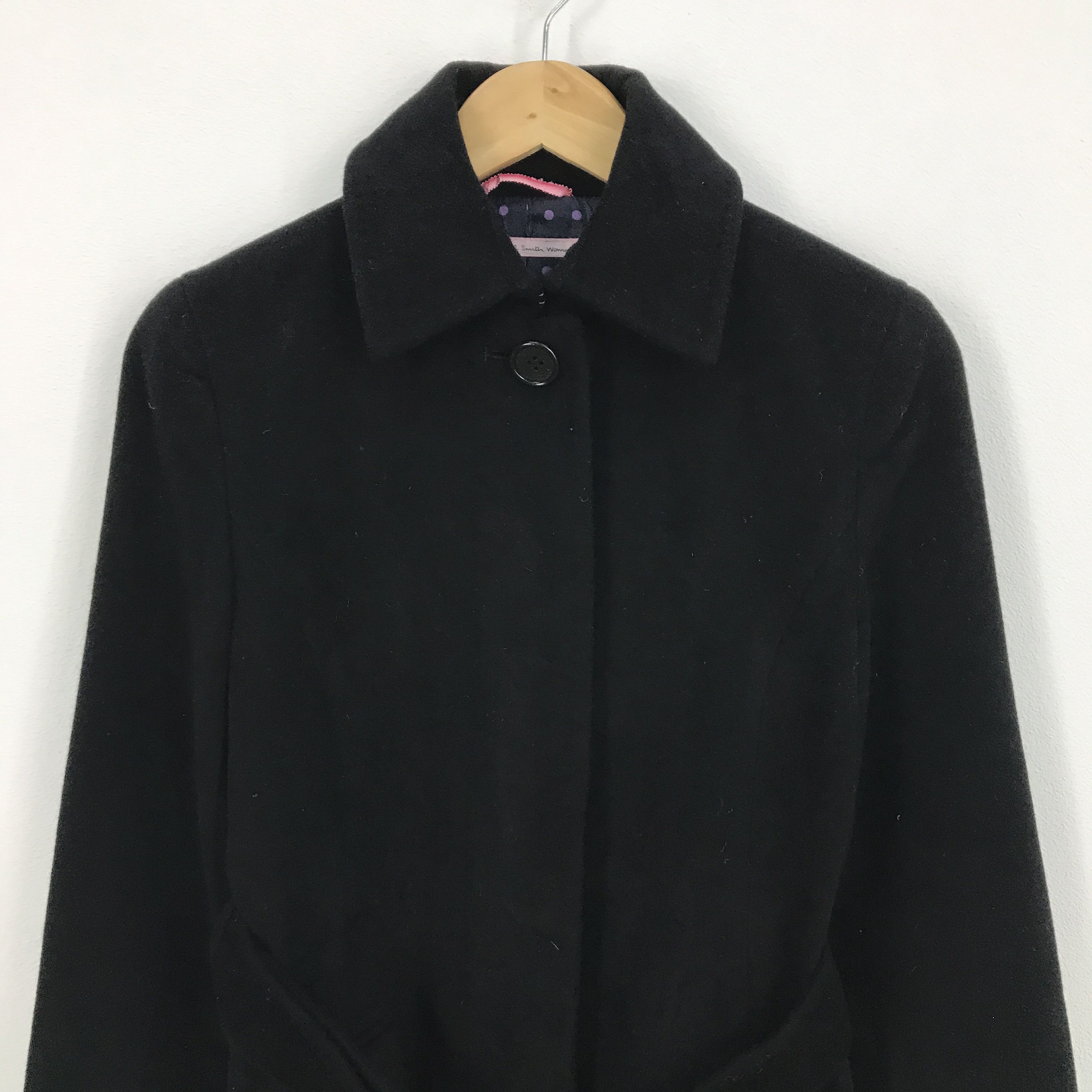 Japanese Brand × Paul Smith Paul smith women button up black coat jacket Size S / US 4 / IT 40 - 2 Thumbnail