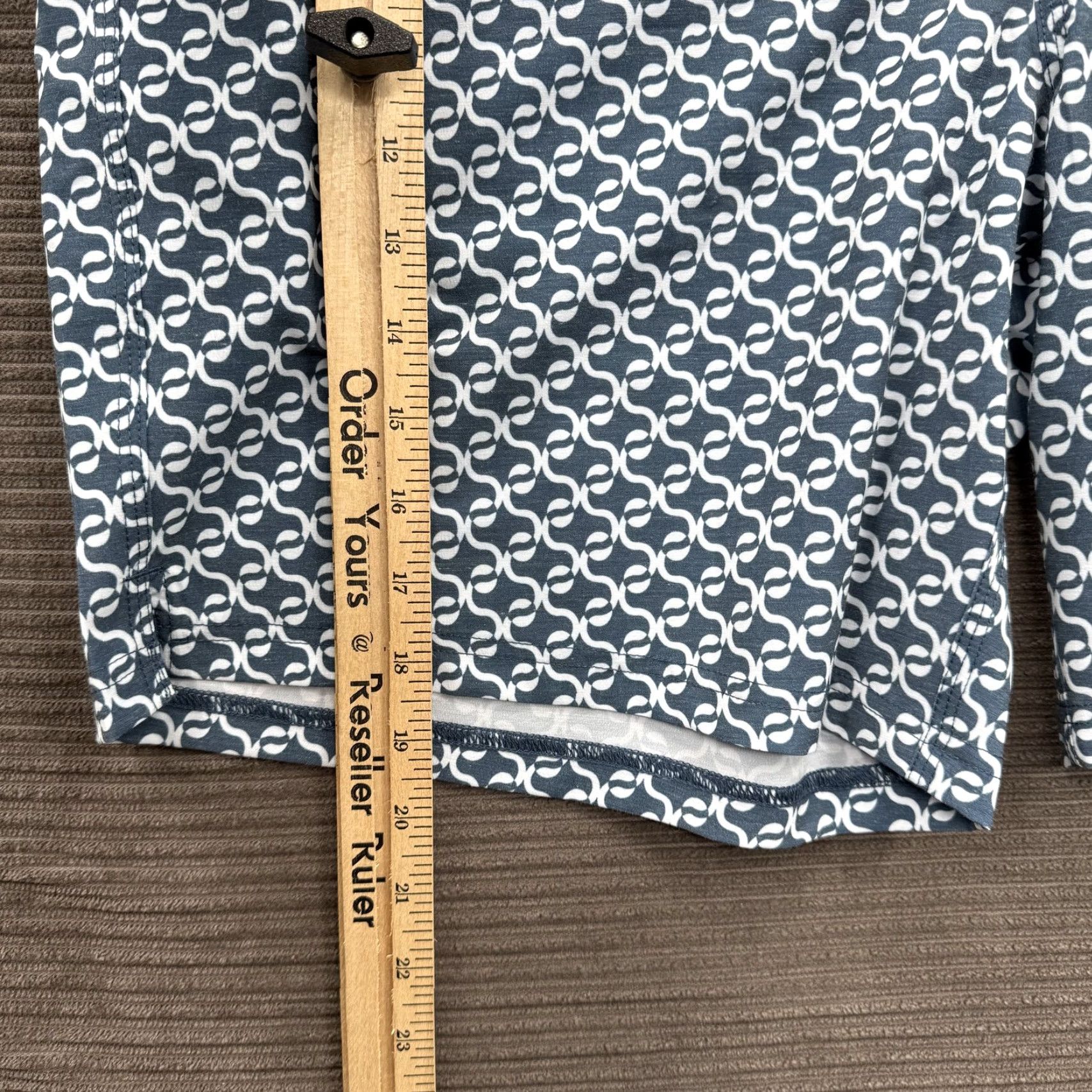 Vintage Fair Harbor Nautilus Boardshort Mens 38 Navy Geo Swim Trunks Recycled Polyester Surf Size US 38 / EU 54 - 6 Thumbnail