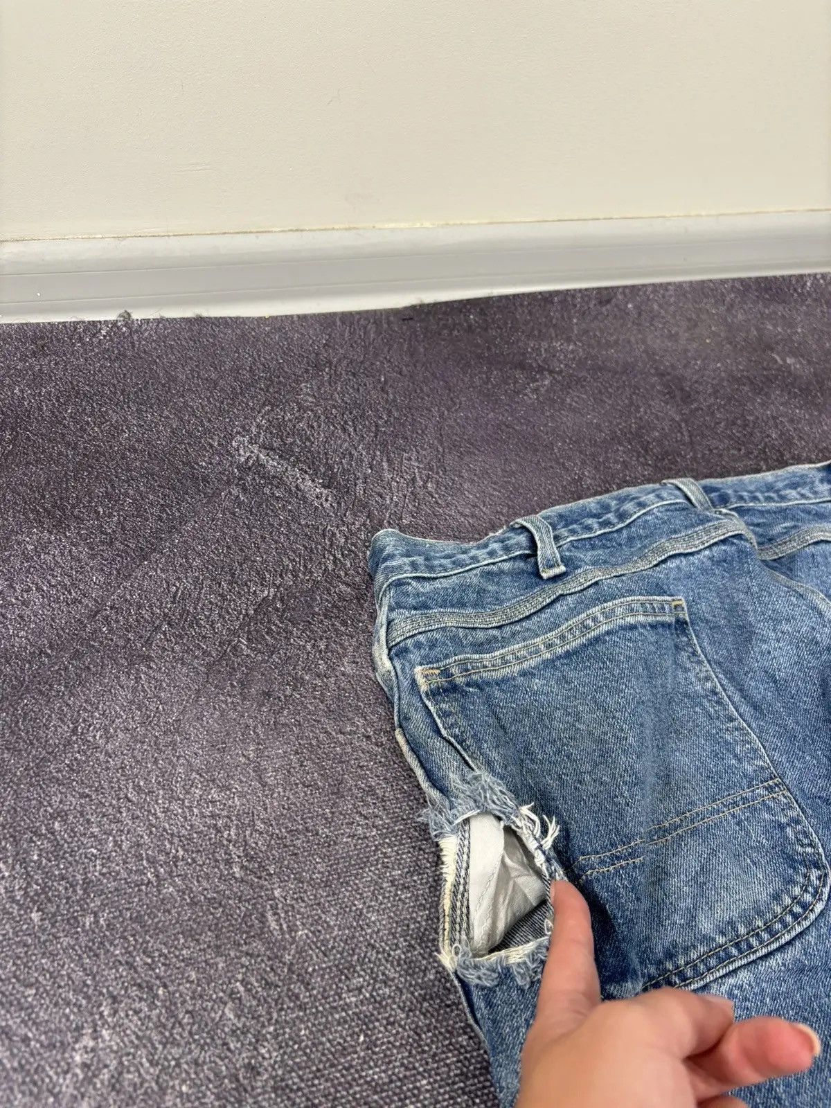 Dickies × Vintage Vintage Dickies Y2K Blue American Denim Work Hype Jeans Size US 36 / EU 52 - 5 Thumbnail