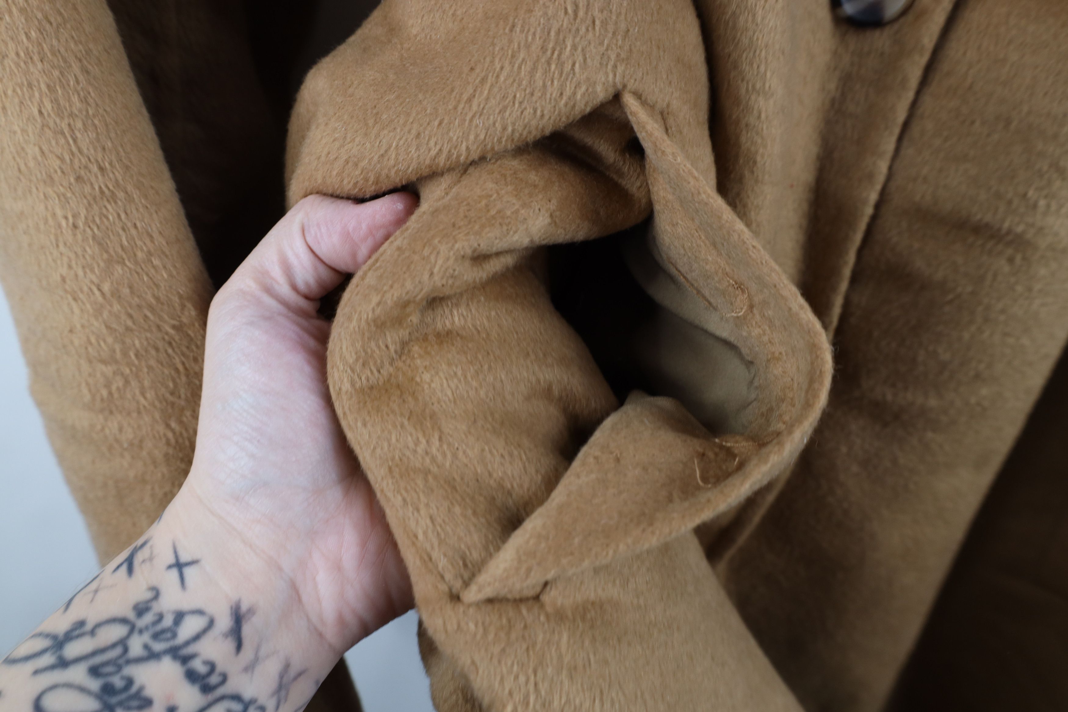 J. Jill J Jill Distressed Wool Blend Button Overcoat Jacket Brown Size XXL / US 16-18 / IT 52-54 - 8 Thumbnail