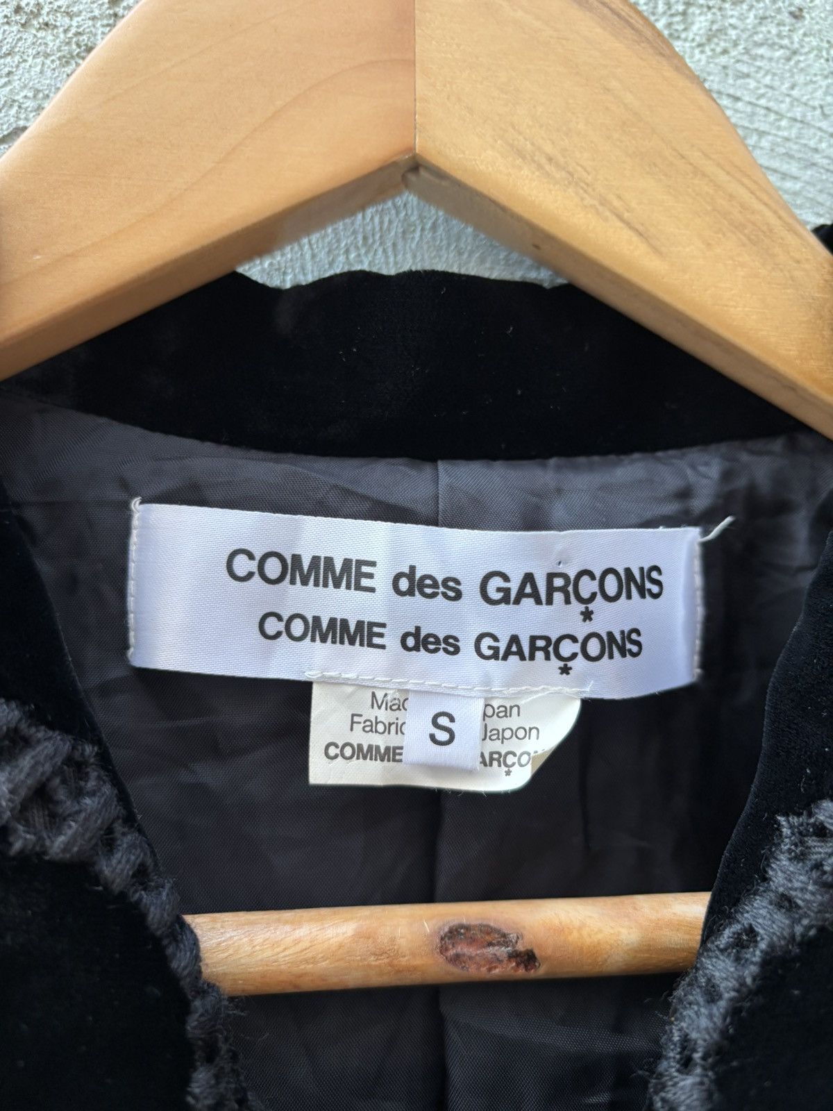 Comme des Garcons Comme des Garcons - 2005 Velvet Blazer Size S / US 4 / IT 40 - 3 Thumbnail