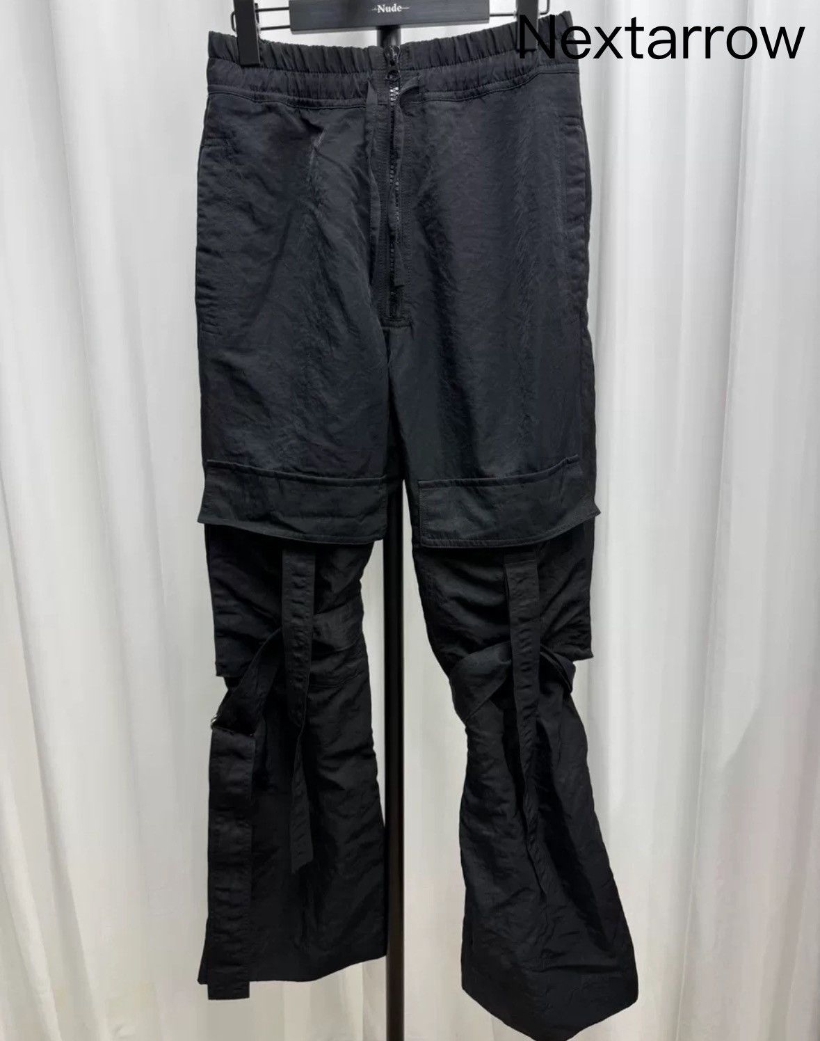 Dries van Noten metal nylon strap pants