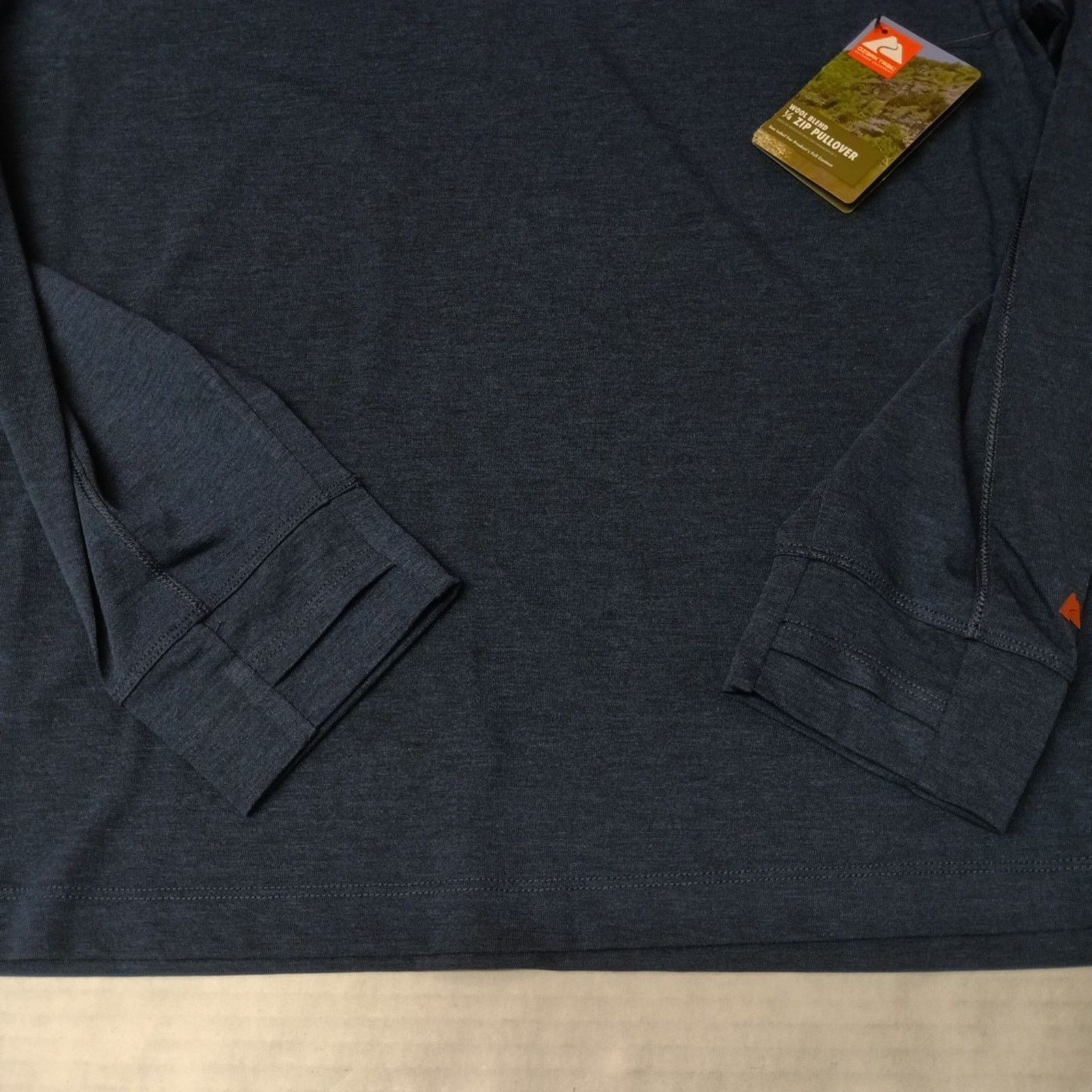 Other Ozark Trail Men's 1/4 Zip Pullover Size XL Blue Wool Blend Size US XL / EU 56 / 4 - 2 Thumbnail