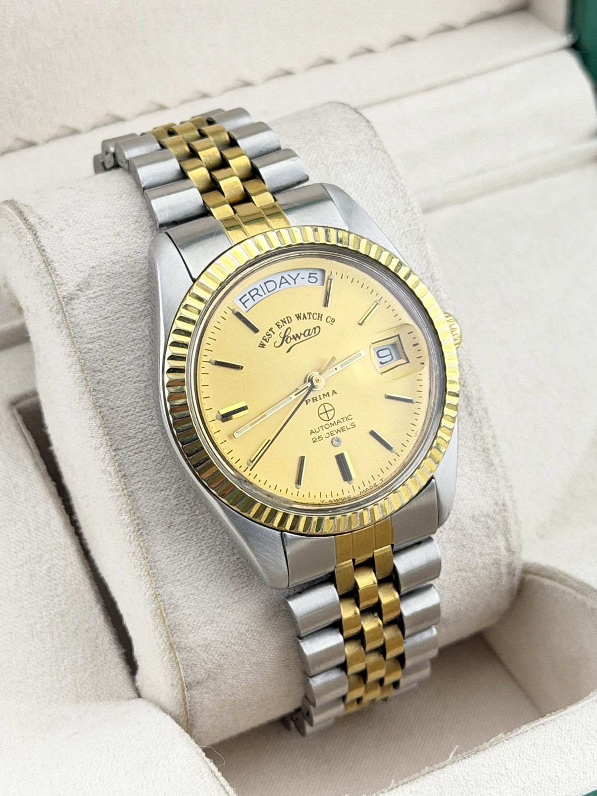 West End Watch Co. West End Watch Sowar Prima Wrist Watch Vintage Size 38 - 2 Thumbnail