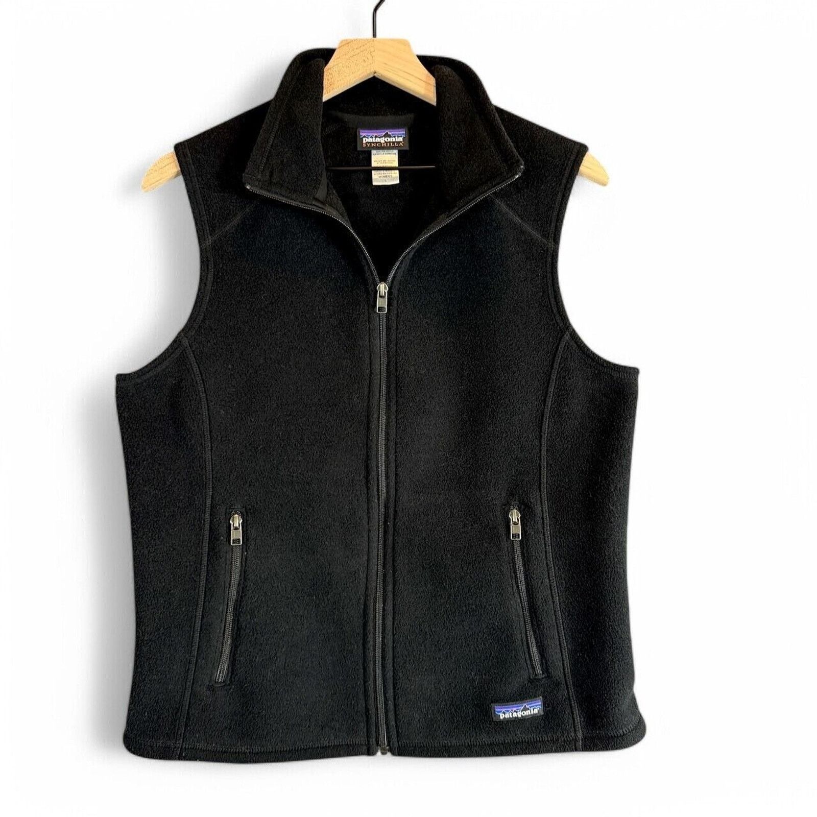 Patagonia Patagonia Vest sz L Black Synchilla Full Zip Fleece gorpcore Size L / US 10 / IT 46 - 1 Thumbnail